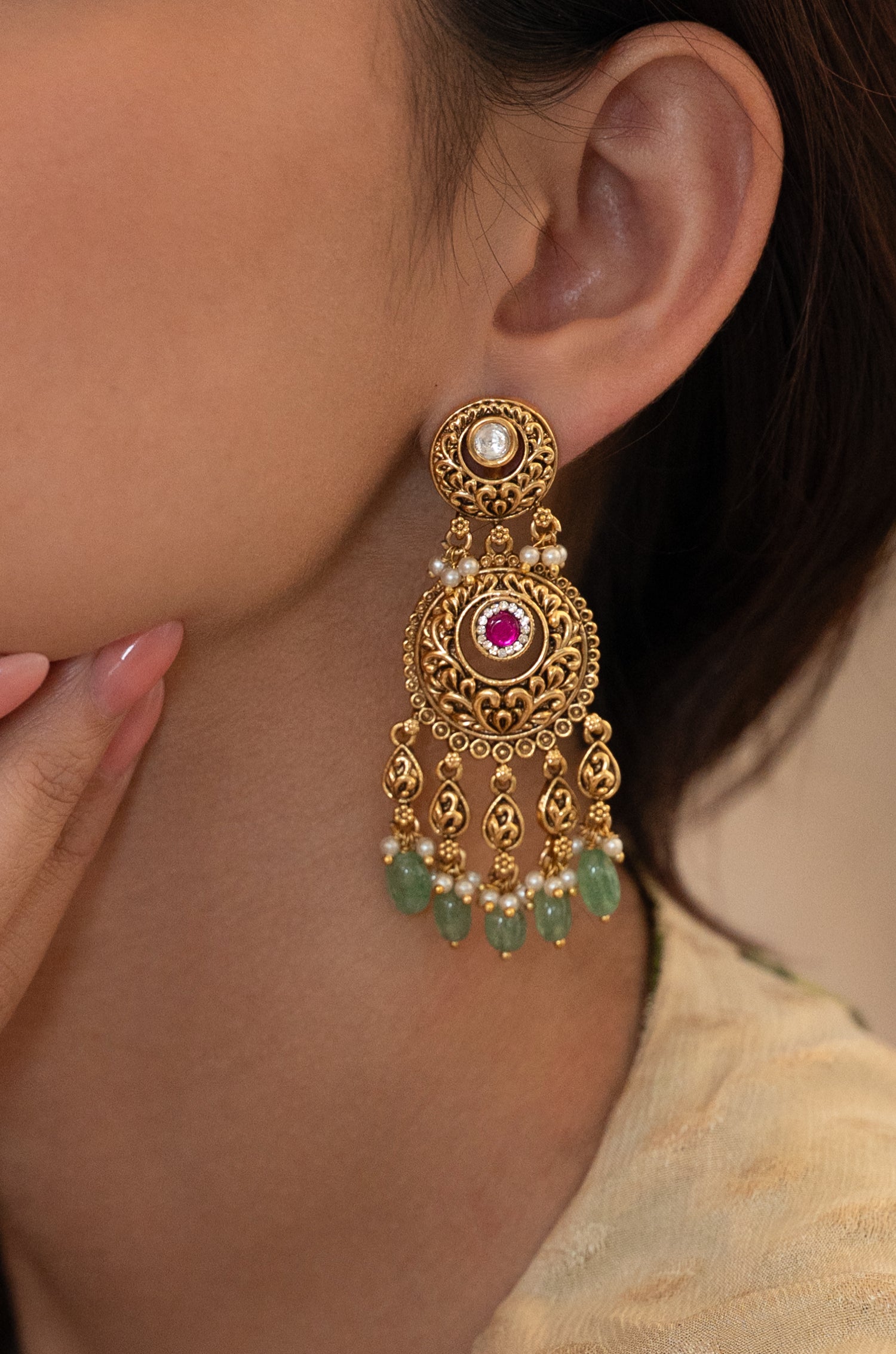 Anayat Temple Earrings