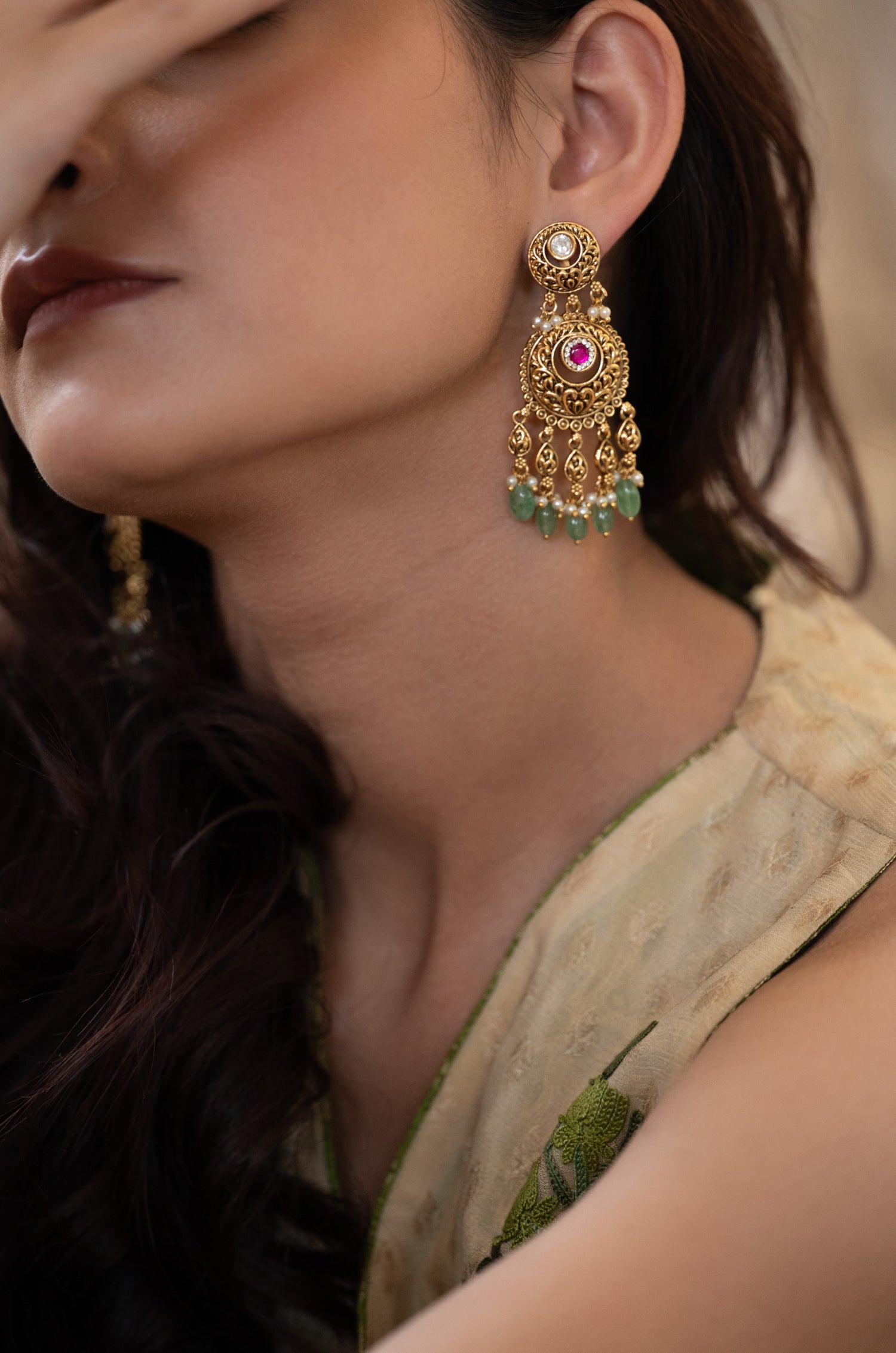 Anayat Temple Earrings