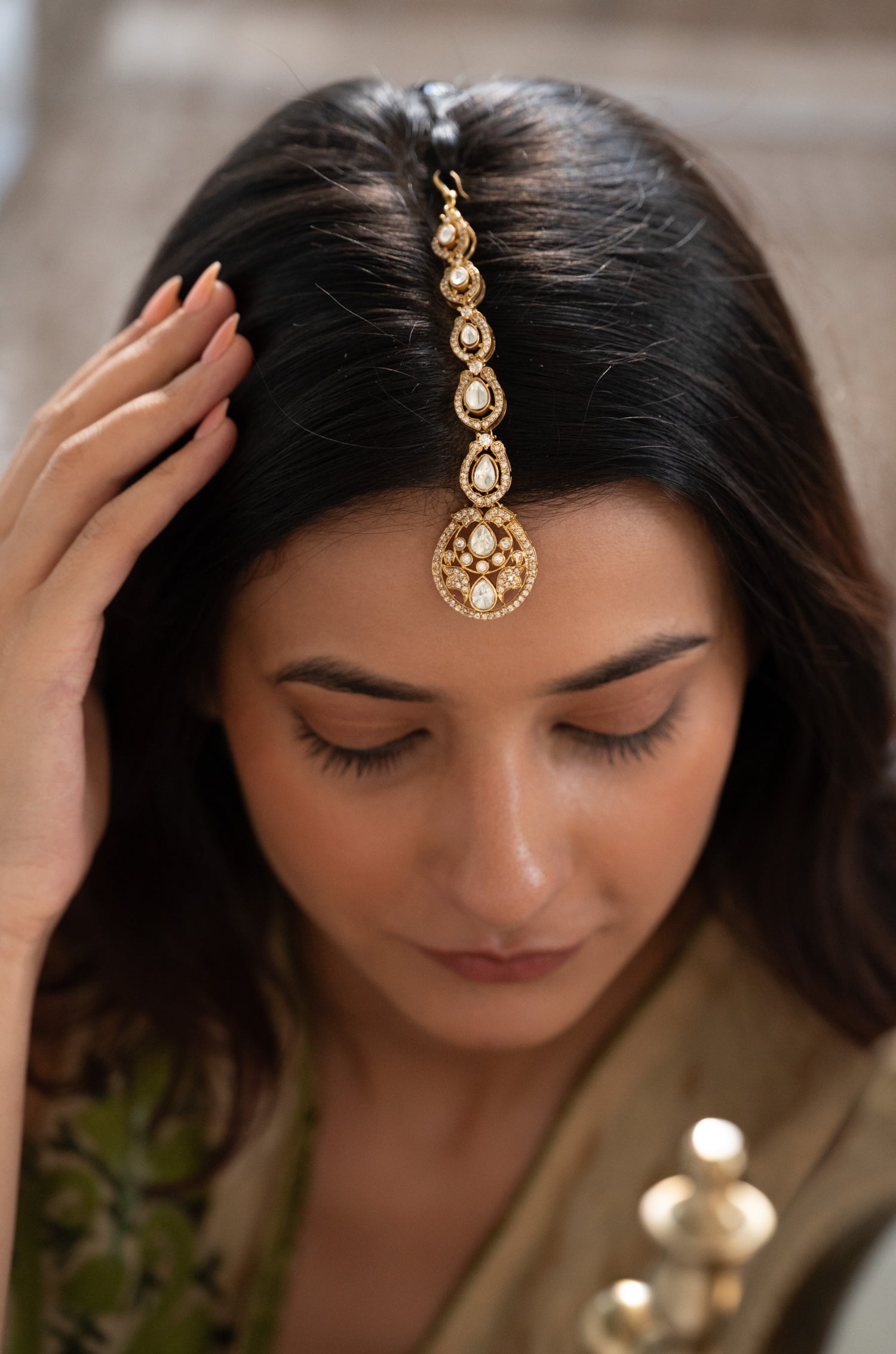 Averi Polki Maang Tikka