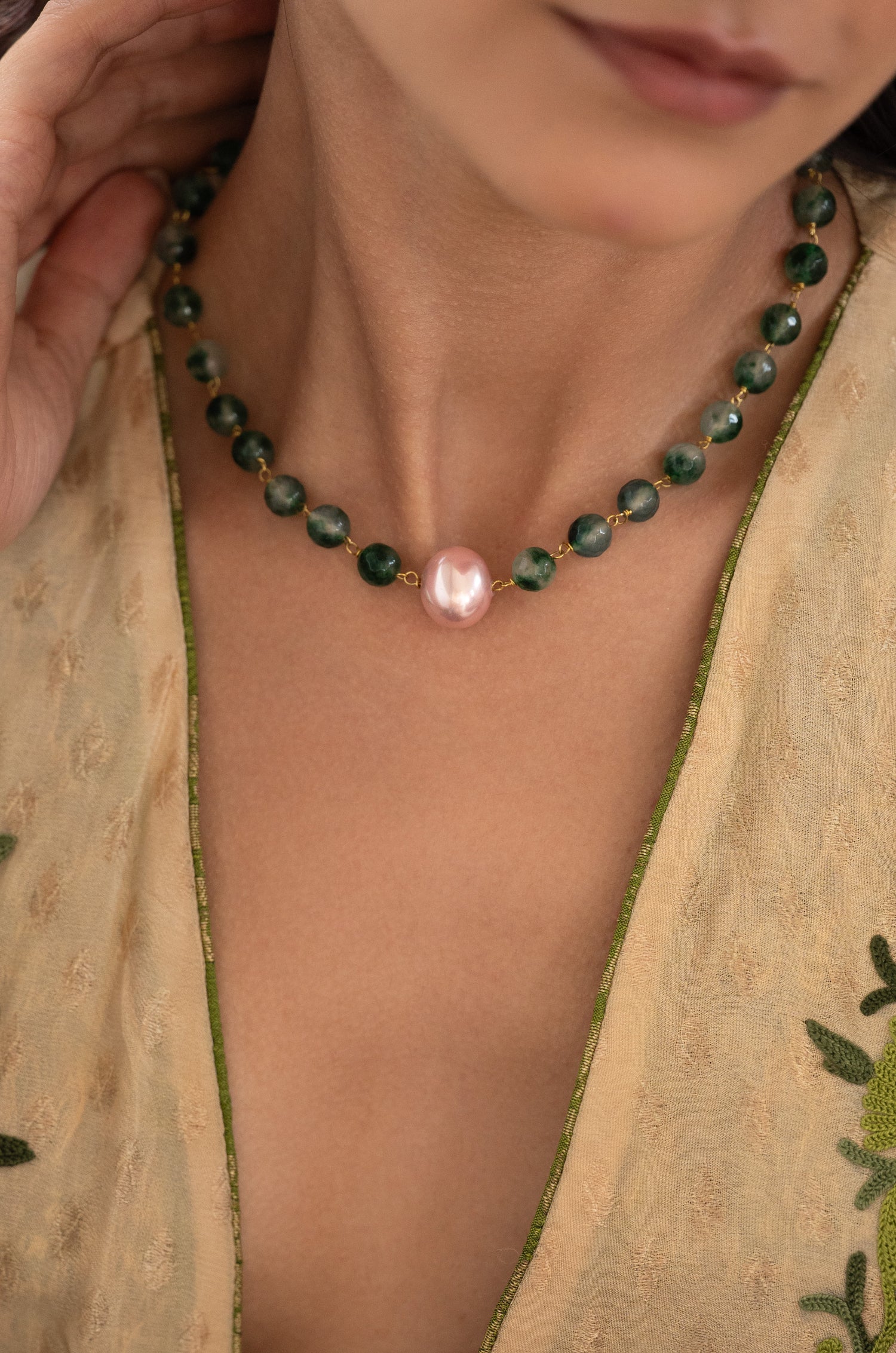 Zahreen Green Necklace