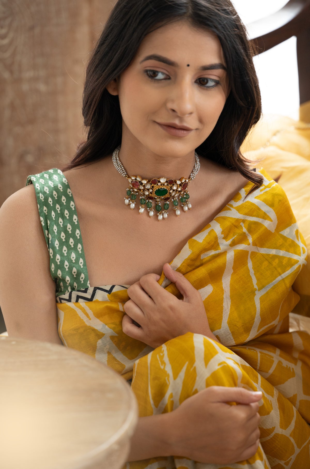Madina Silver Choker Necklace