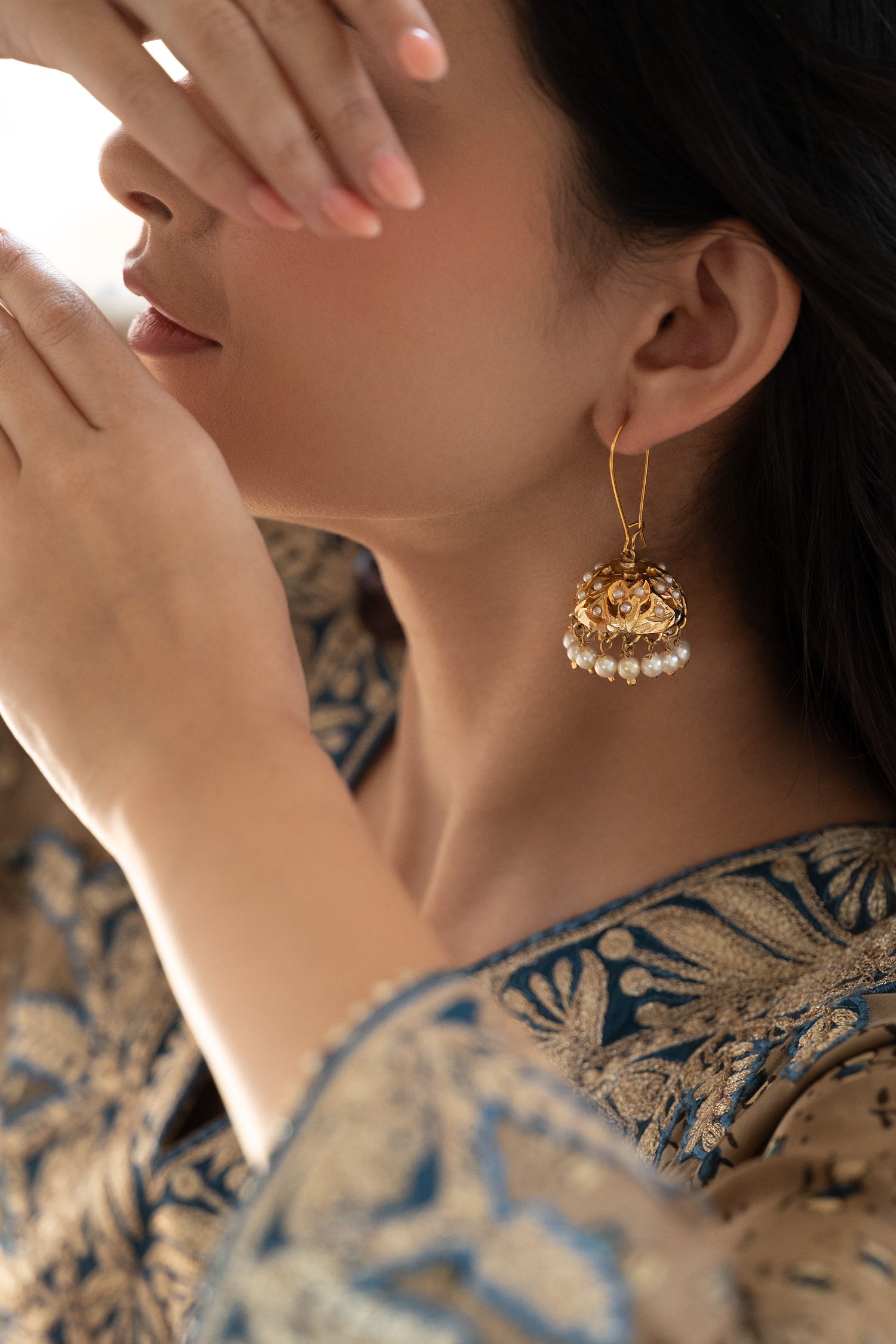 Saima Jadau Jhumka Earrings