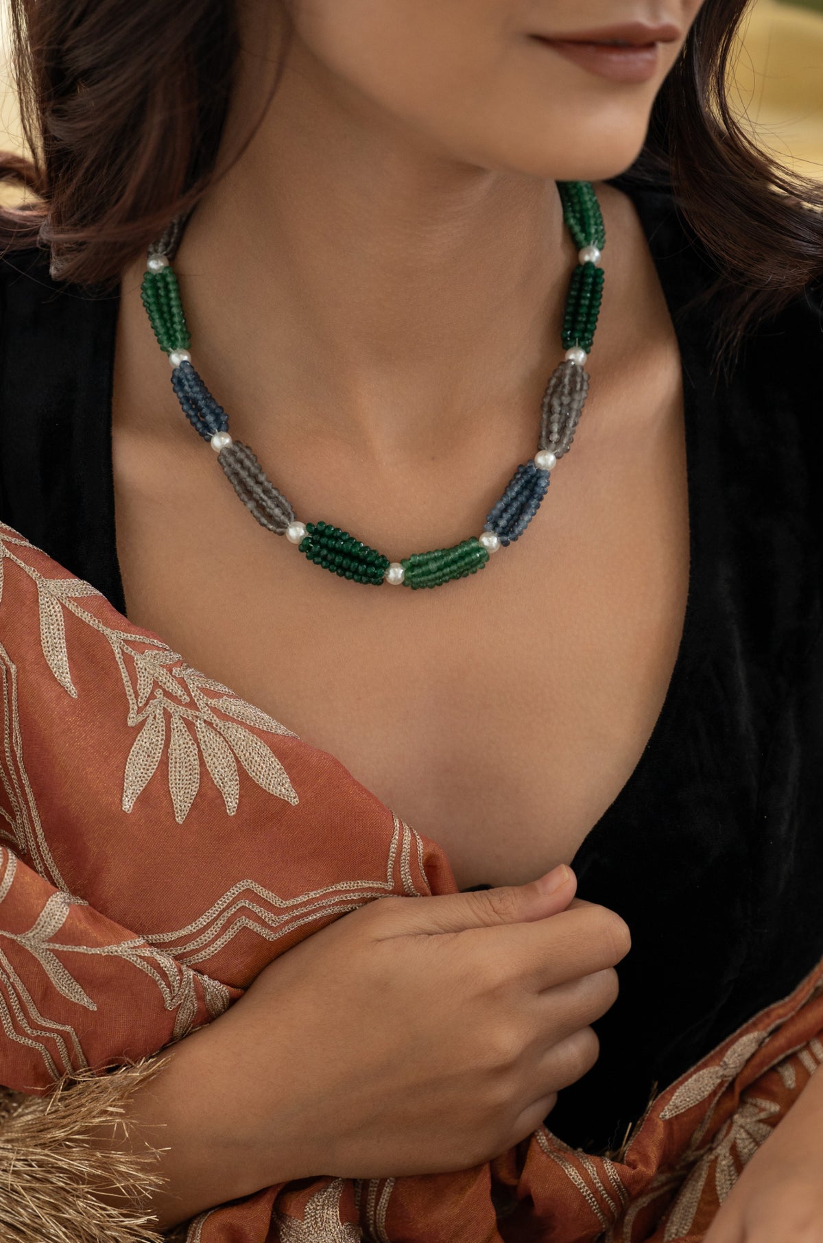 Nayra Multicolored Beaded Necklace