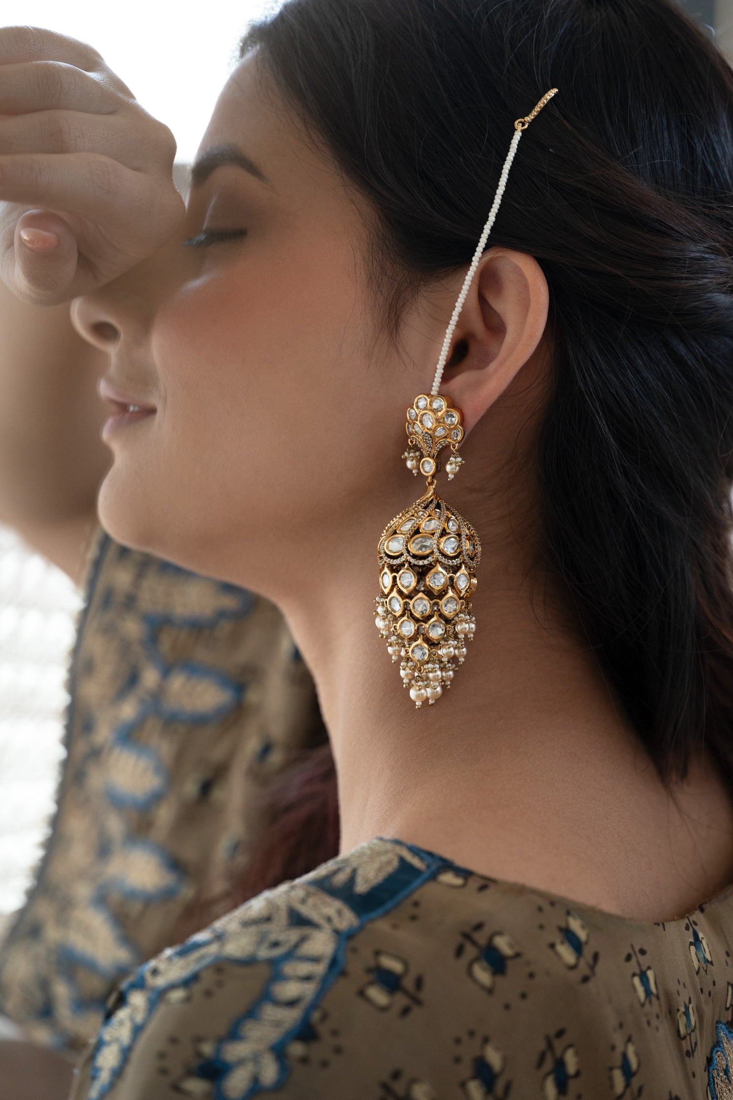 Vidhi Polki Jhumka Earrings
