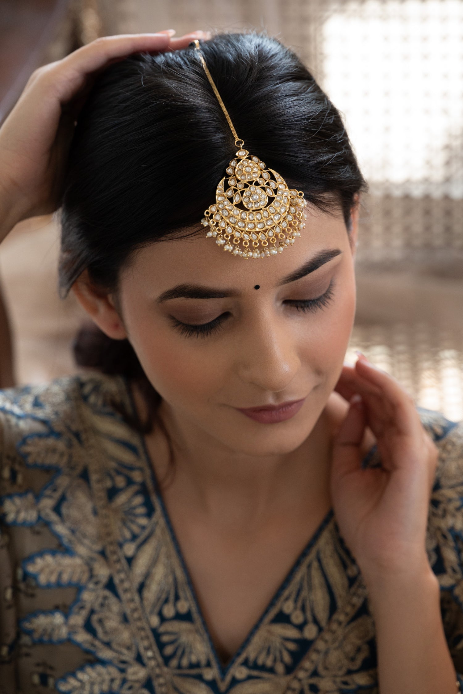Grina Kundan Maangtikka
