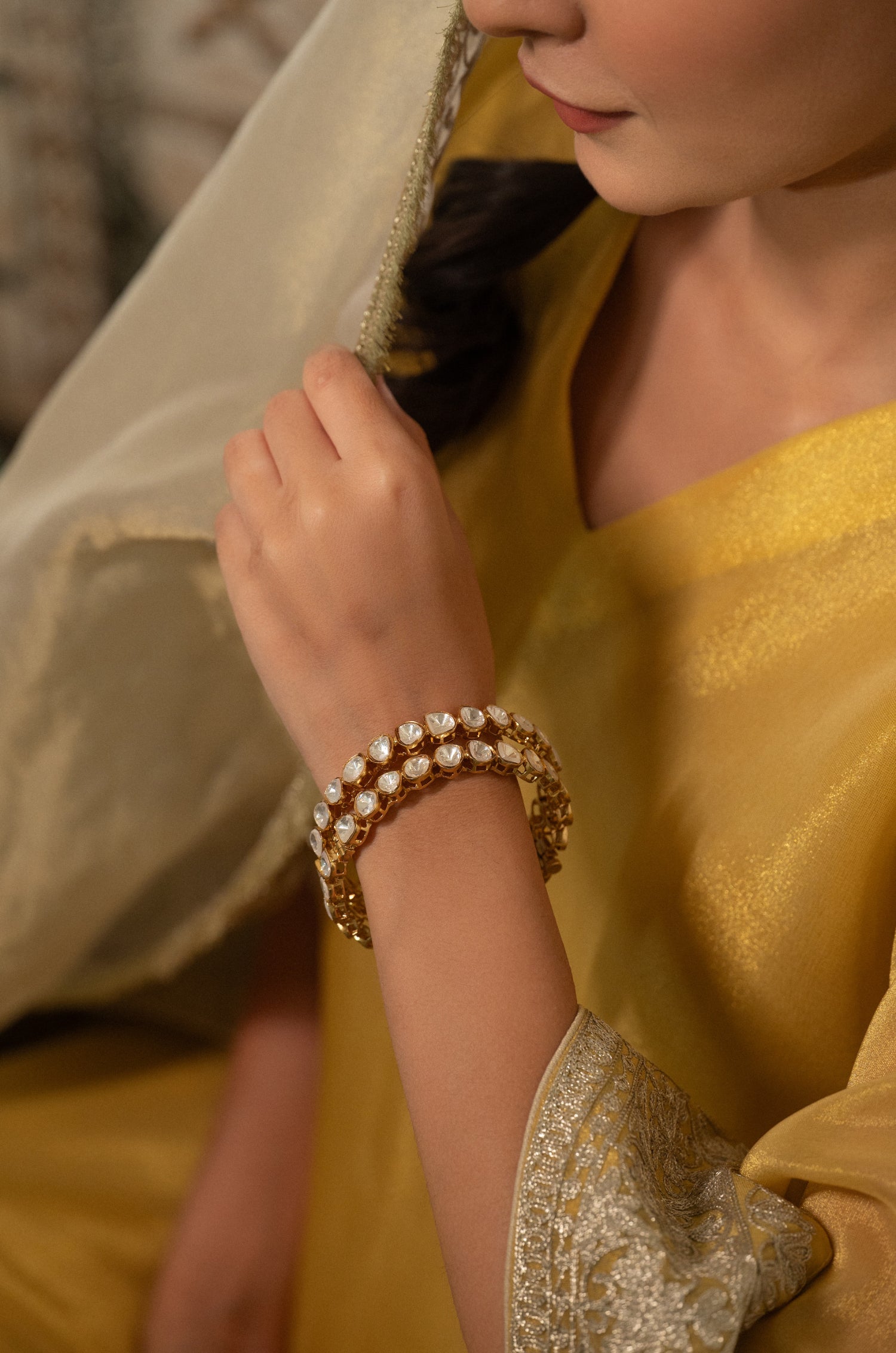 Girika Polki Bangles - Set of 2