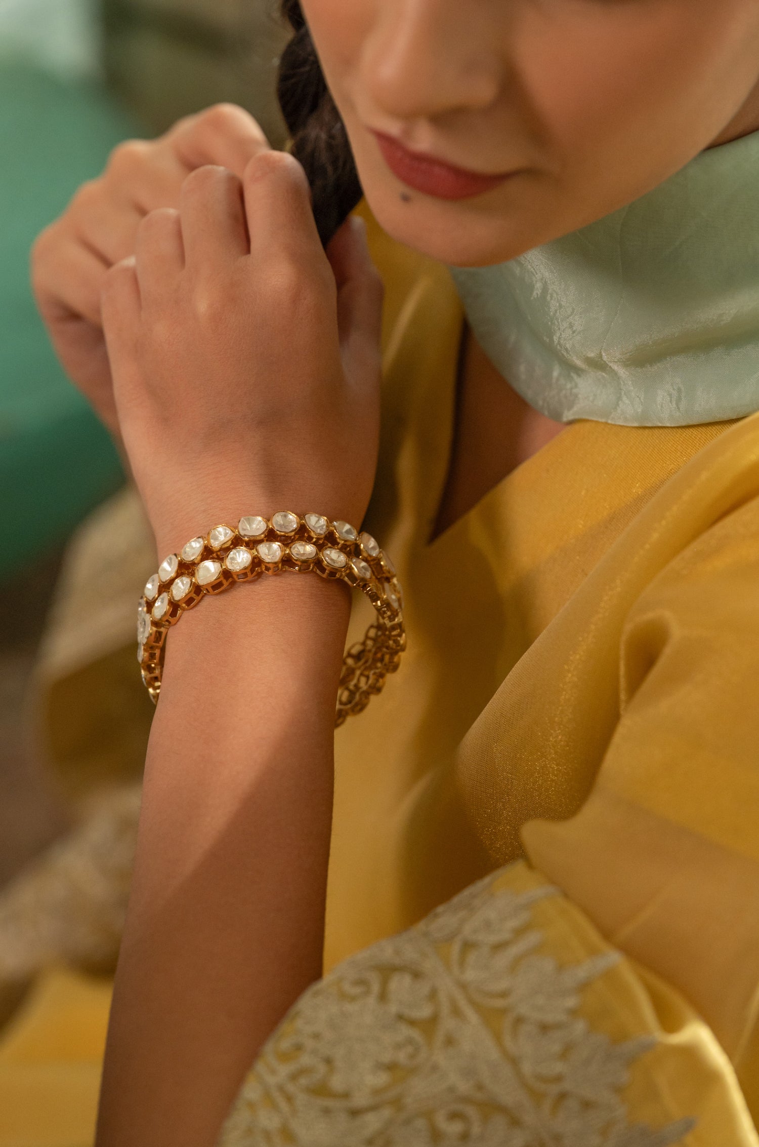 Girika Polki Bangles - Set of 2