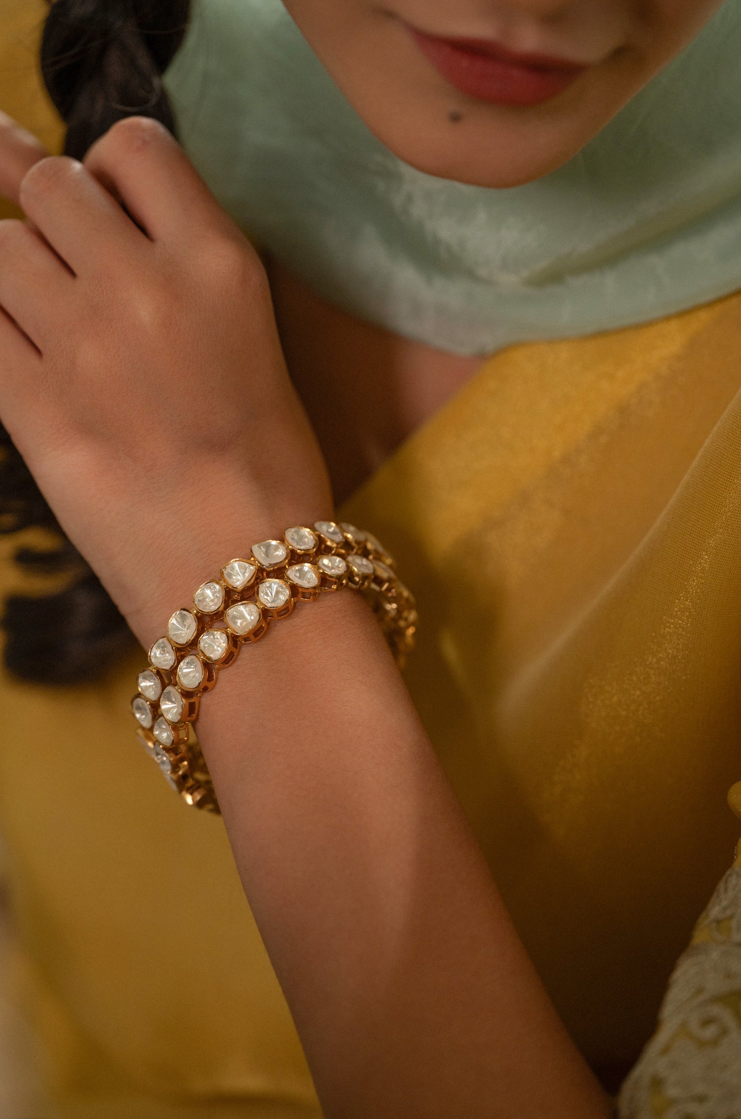 Girika Polki Bangles - Set of 2