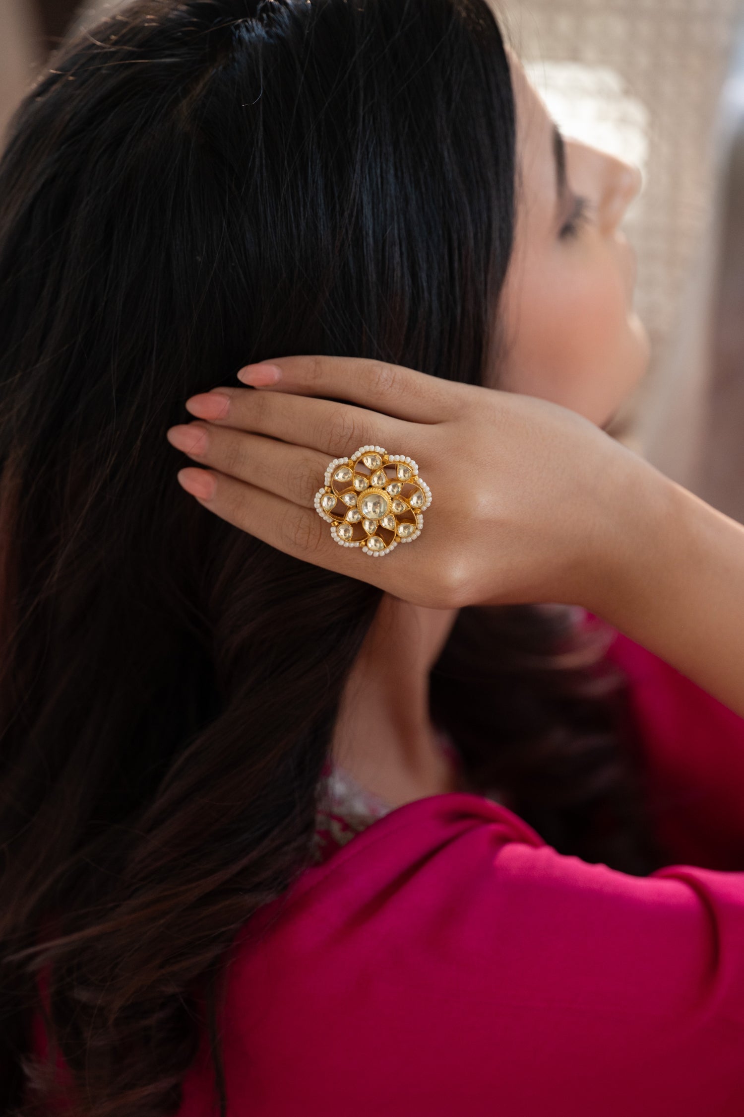 Sarina Kundan Ring