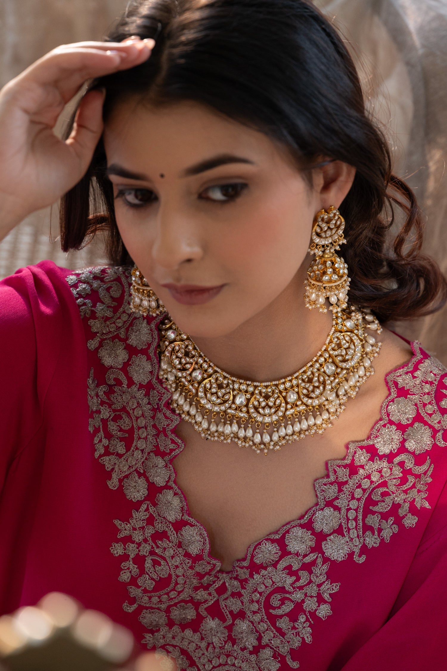 Anayat Kundan Necklace Set