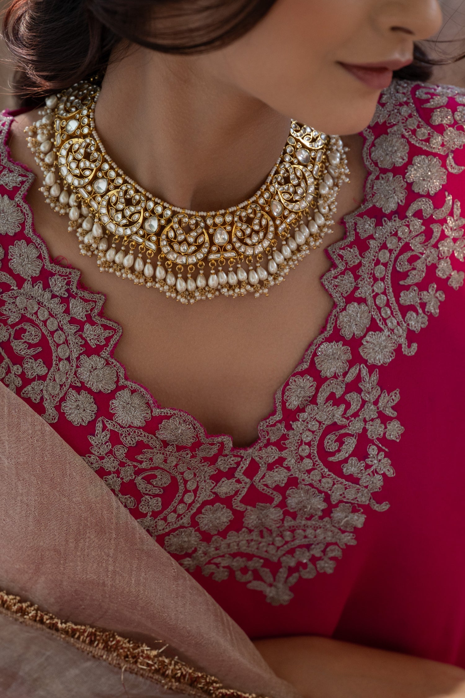 Anayat Kundan Necklace Set