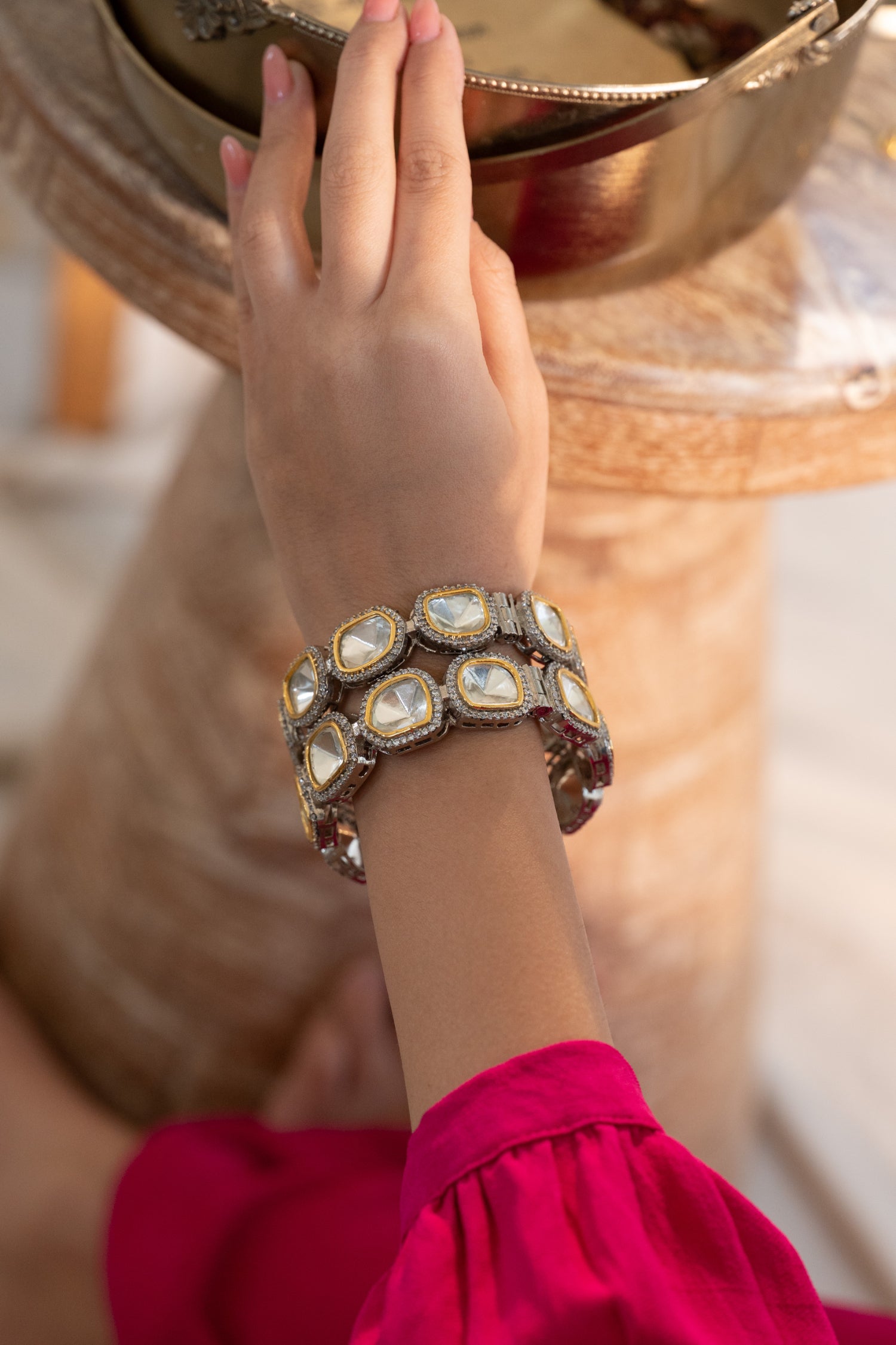 Ramika Polki Bangles - Set of 2
