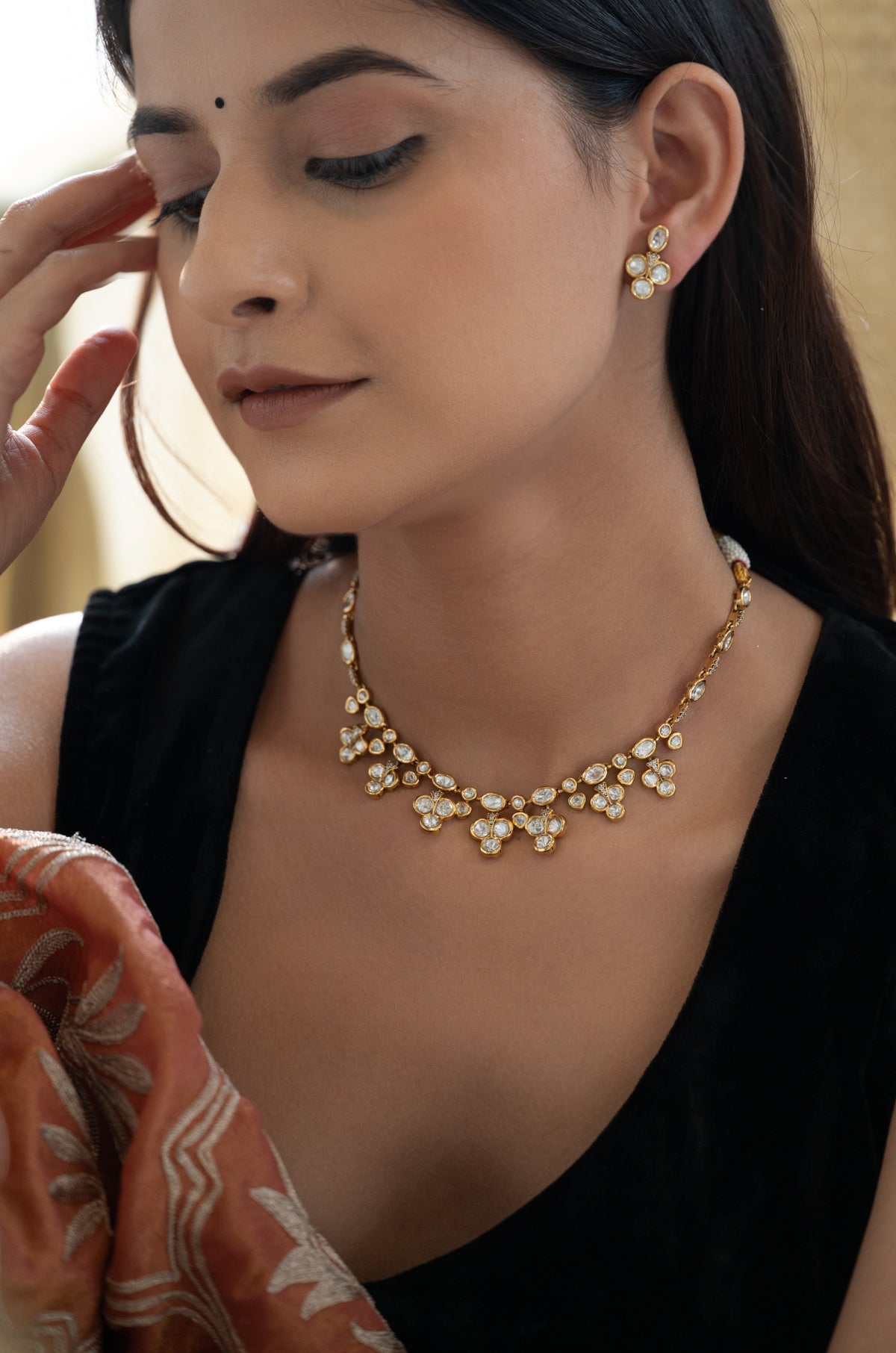 Samaira Polki Necklace Set