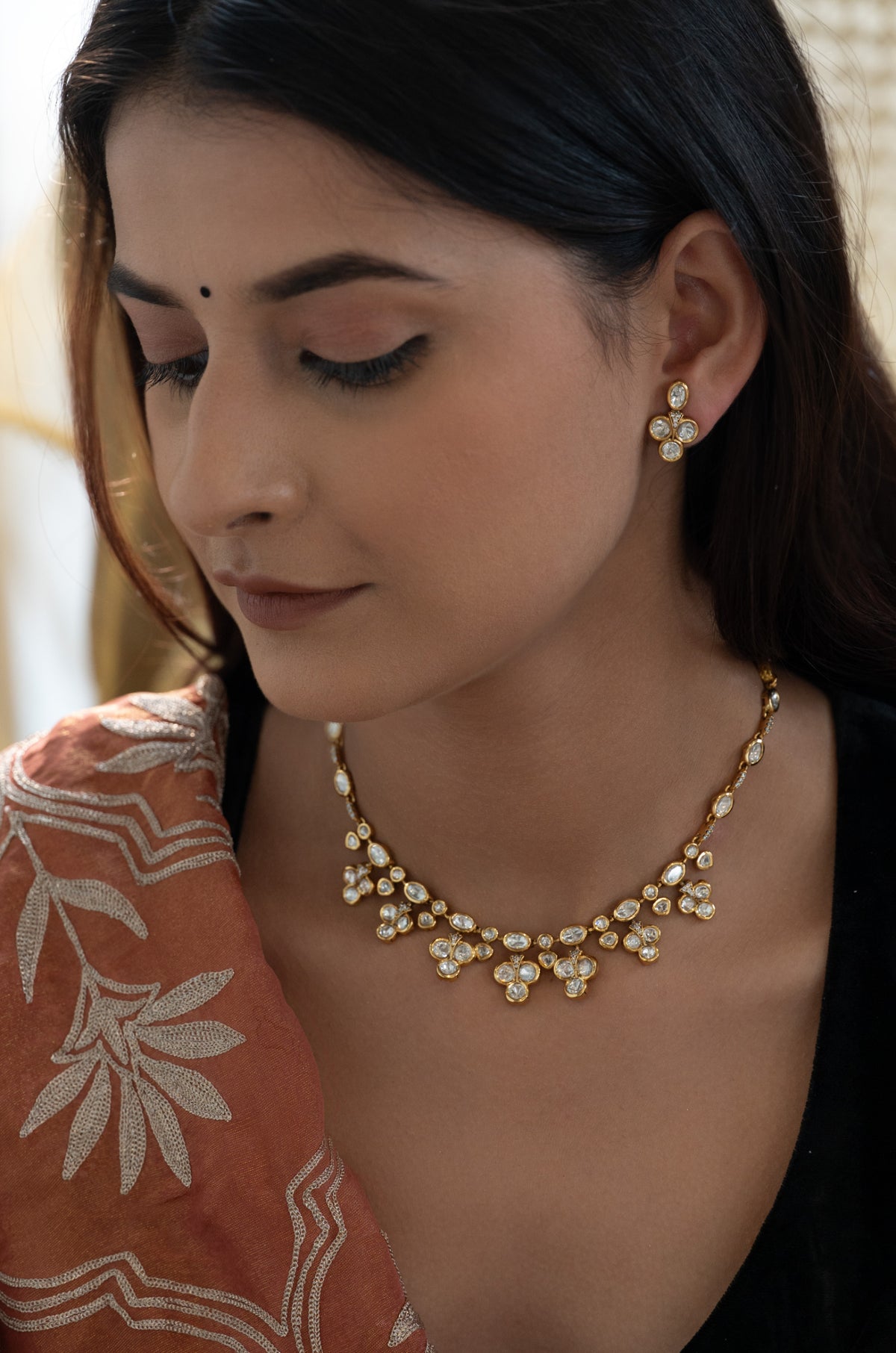 Samaira Polki Necklace Set