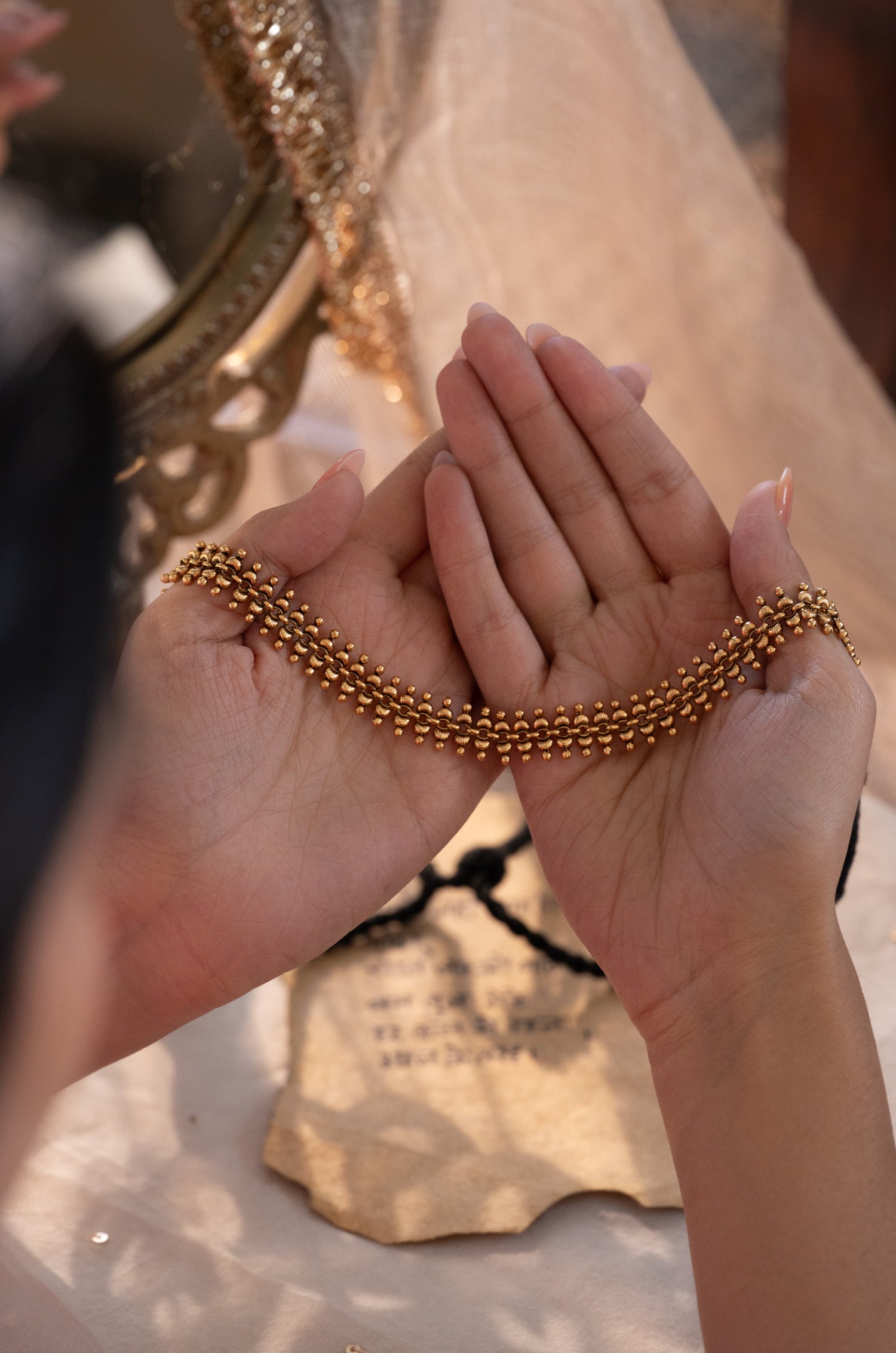 Saanjh Temple Work Necklace
