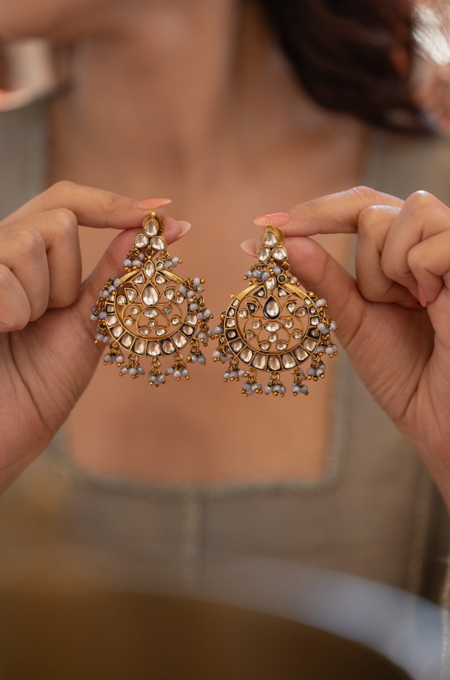 Divya Antique Kundan Earrings