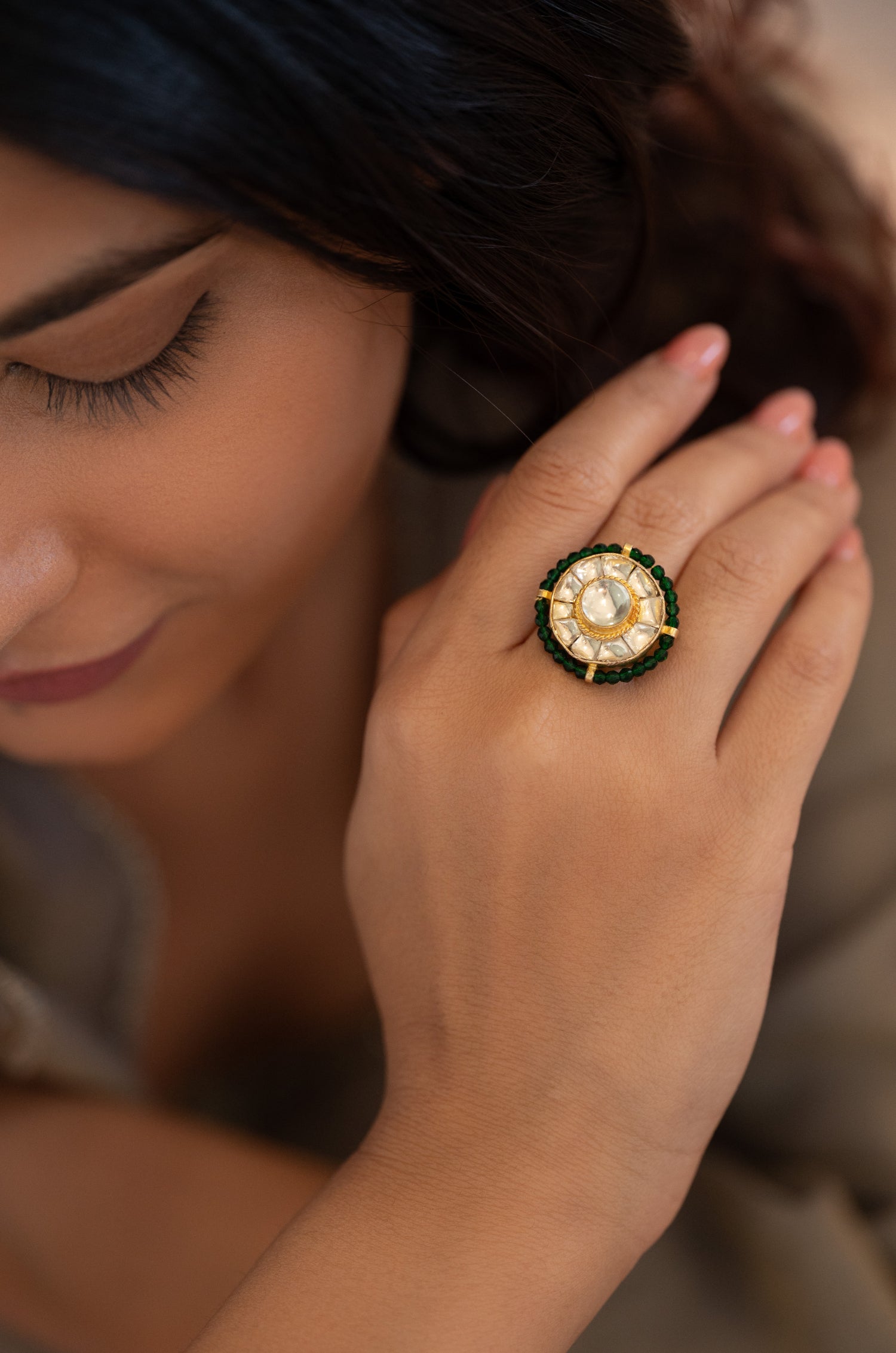 Ira Kundan Ring