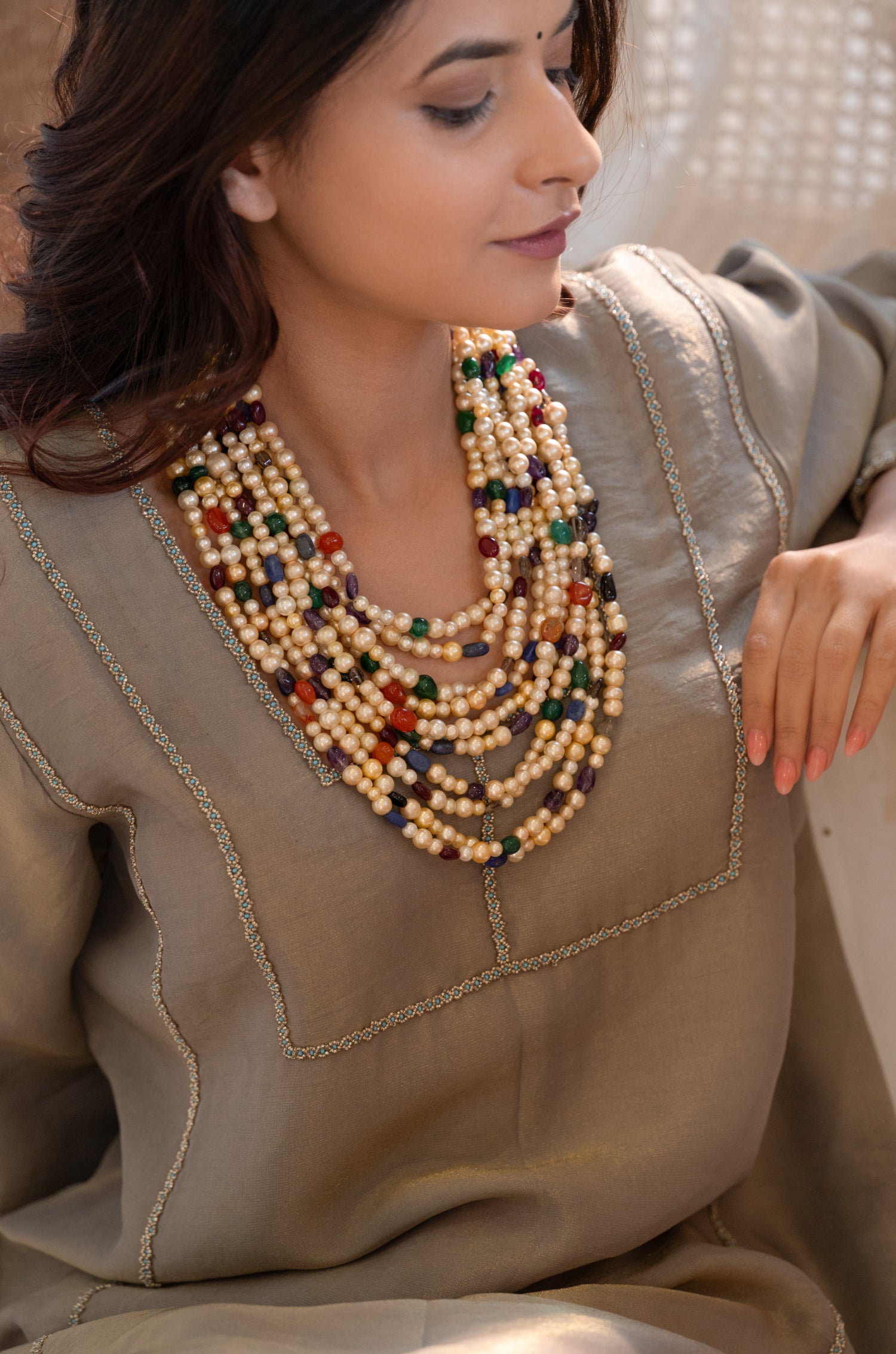 Shobita Multicolored Layered Necklace