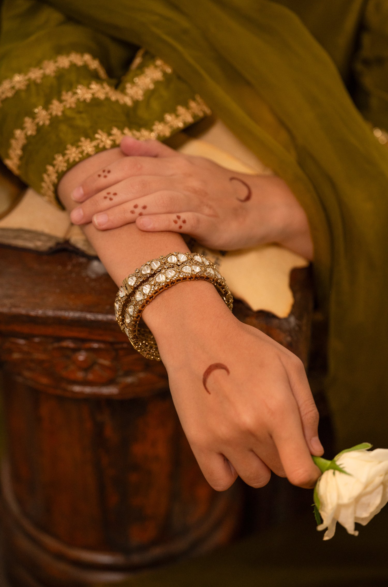 Vehanika Polki Bangles - Set of 2