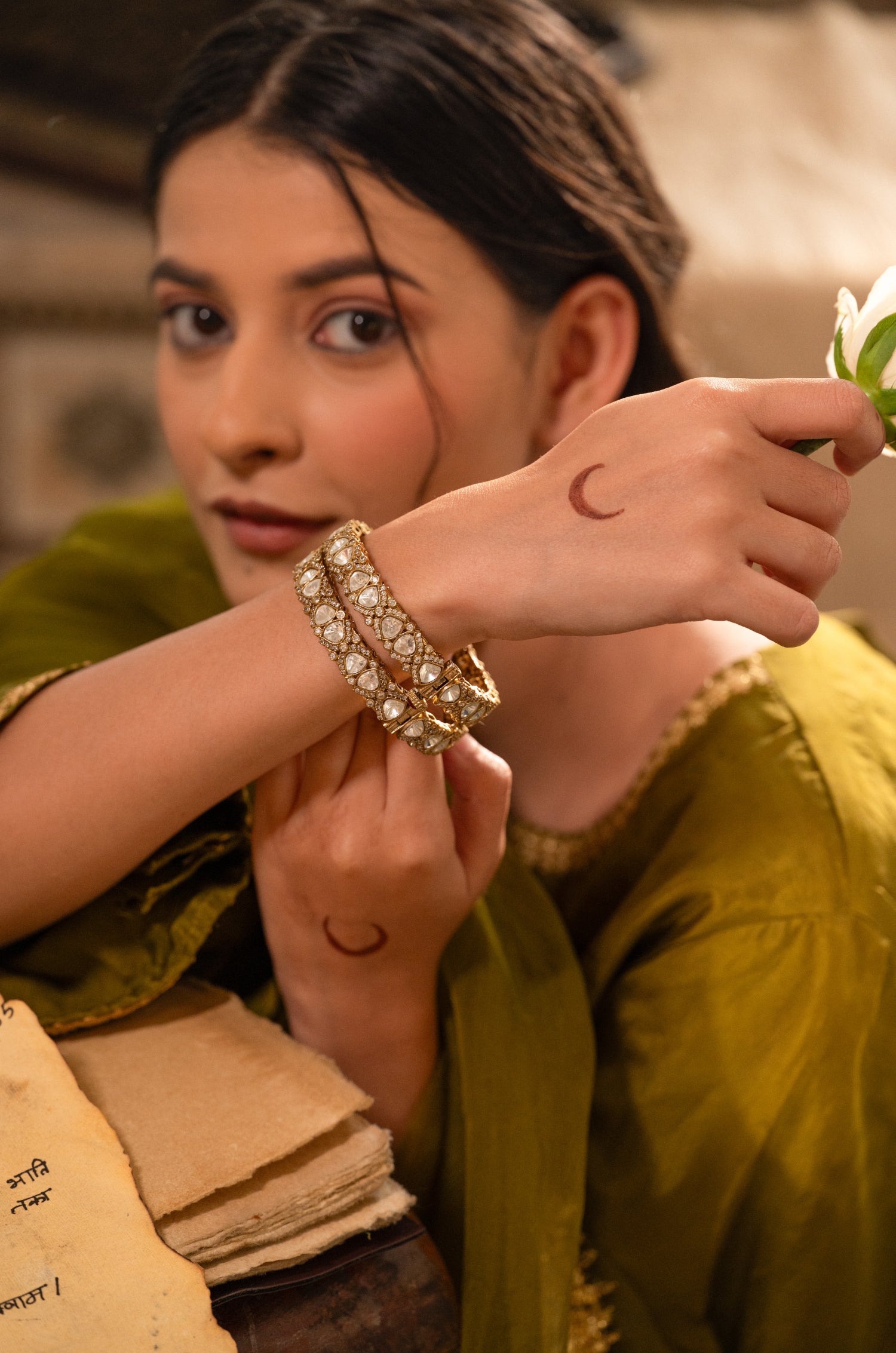 Vehanika Polki Bangles - Set of 2