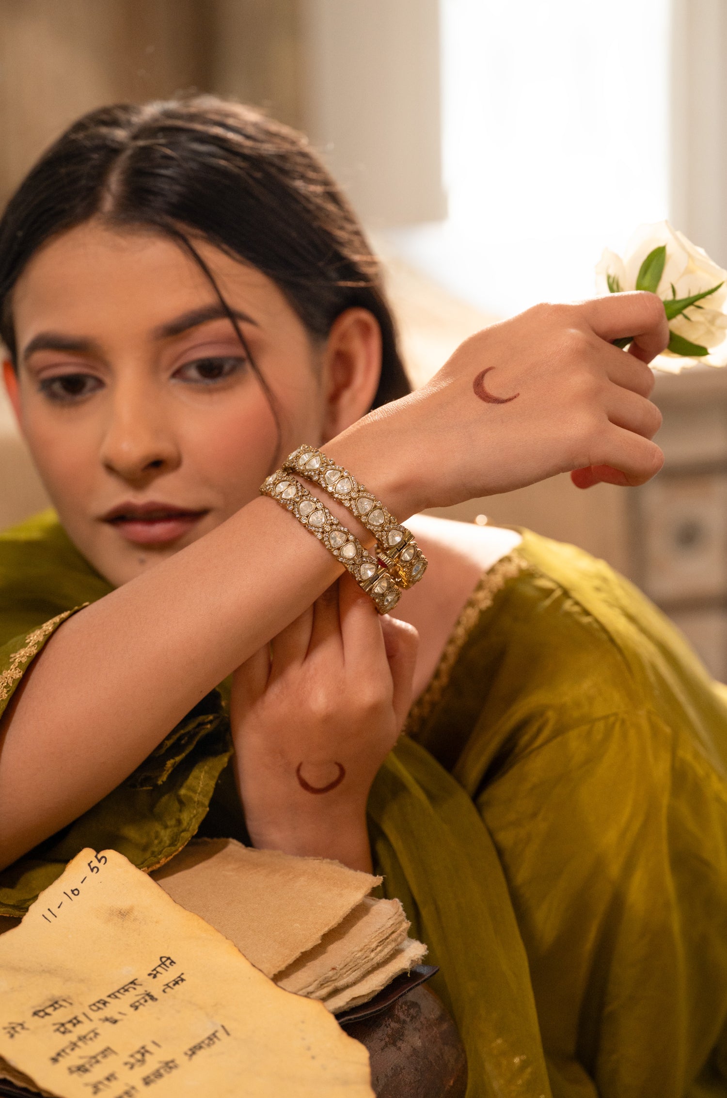 Vehanika Polki Bangles - Set of 2