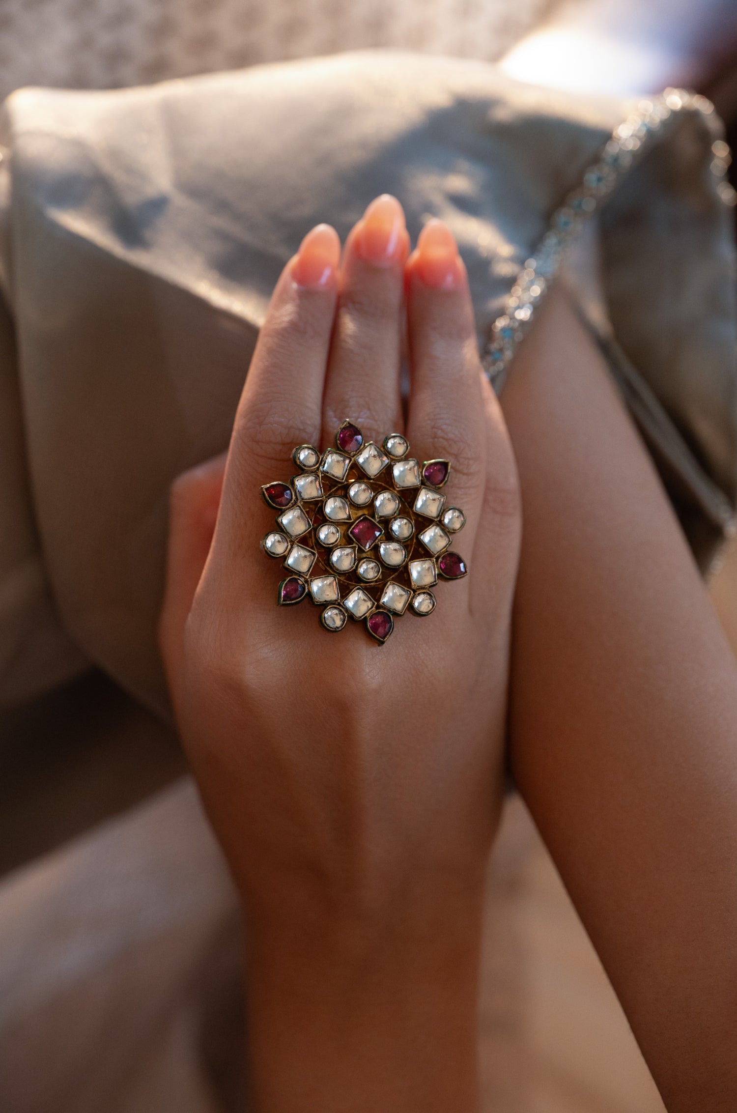 Oorvi Kundan Ring