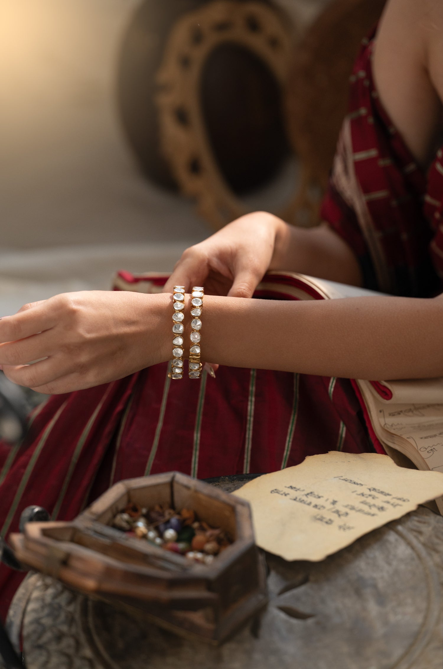 Girika Polki Bangles - Set of 2