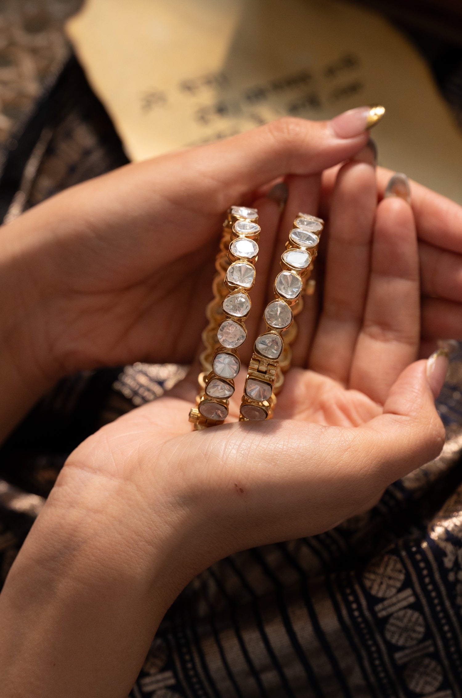 Girika Polki Bangles - Set of 2