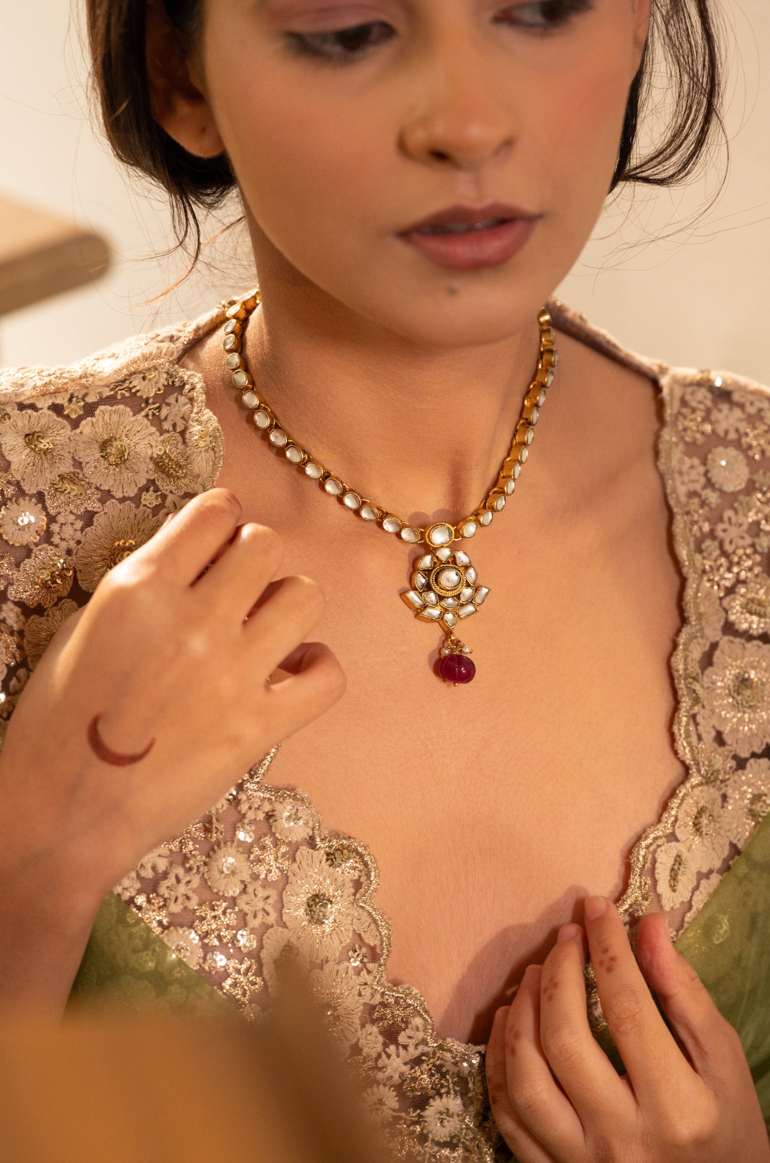 Shivaya Kundan Necklace Set