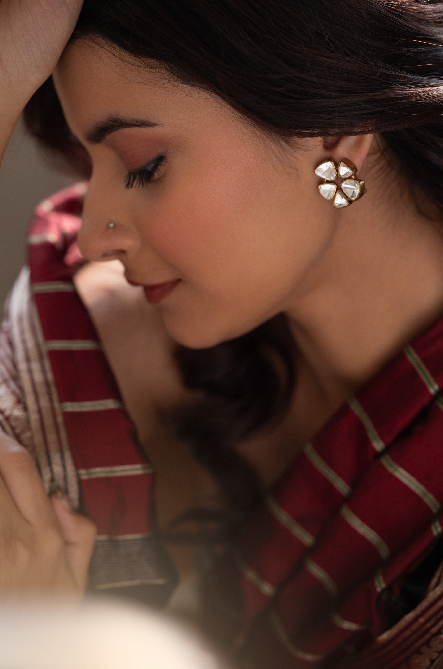 Zia Victorian Polki Studs