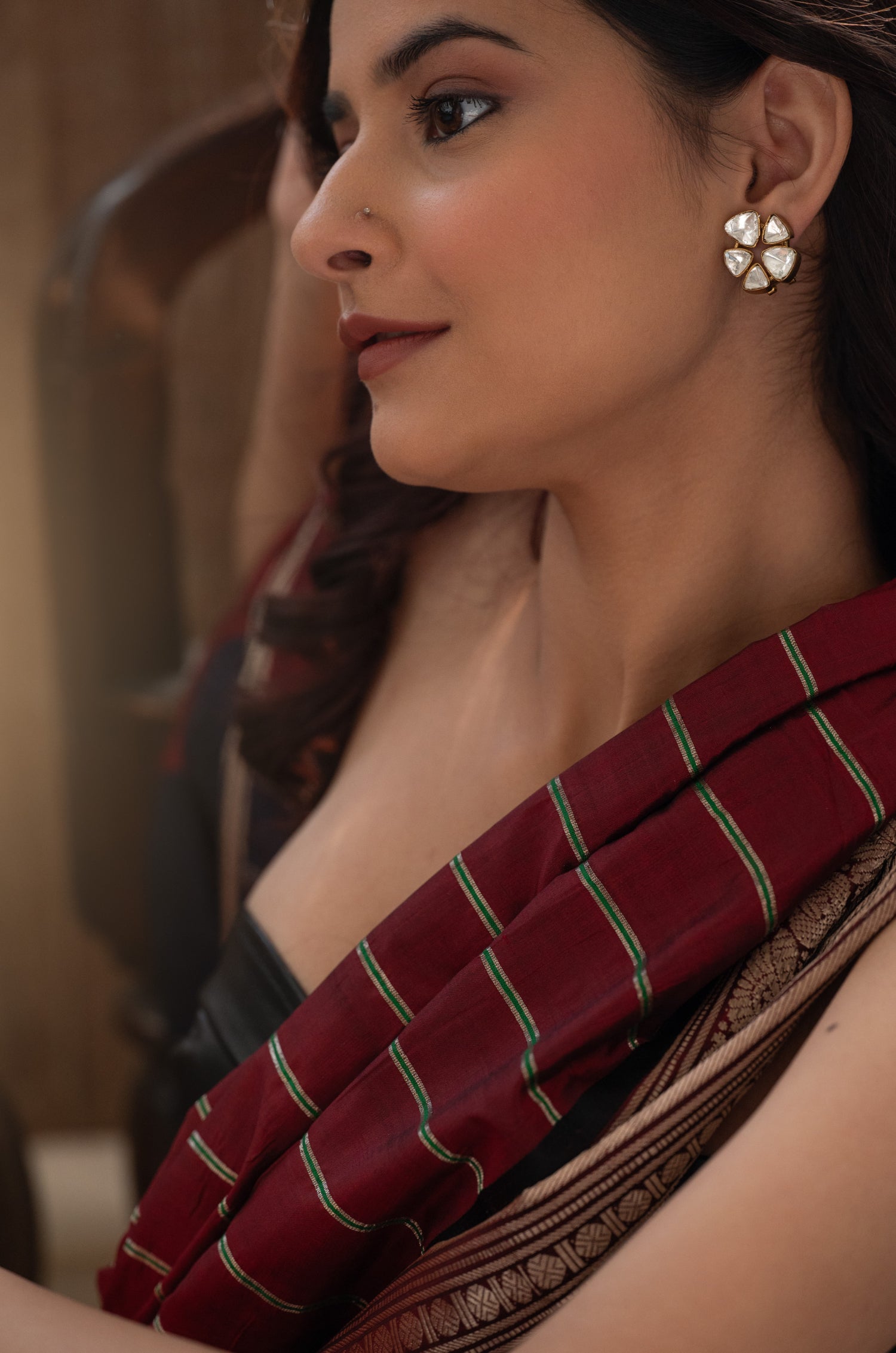 Zia Victorian Polki Studs