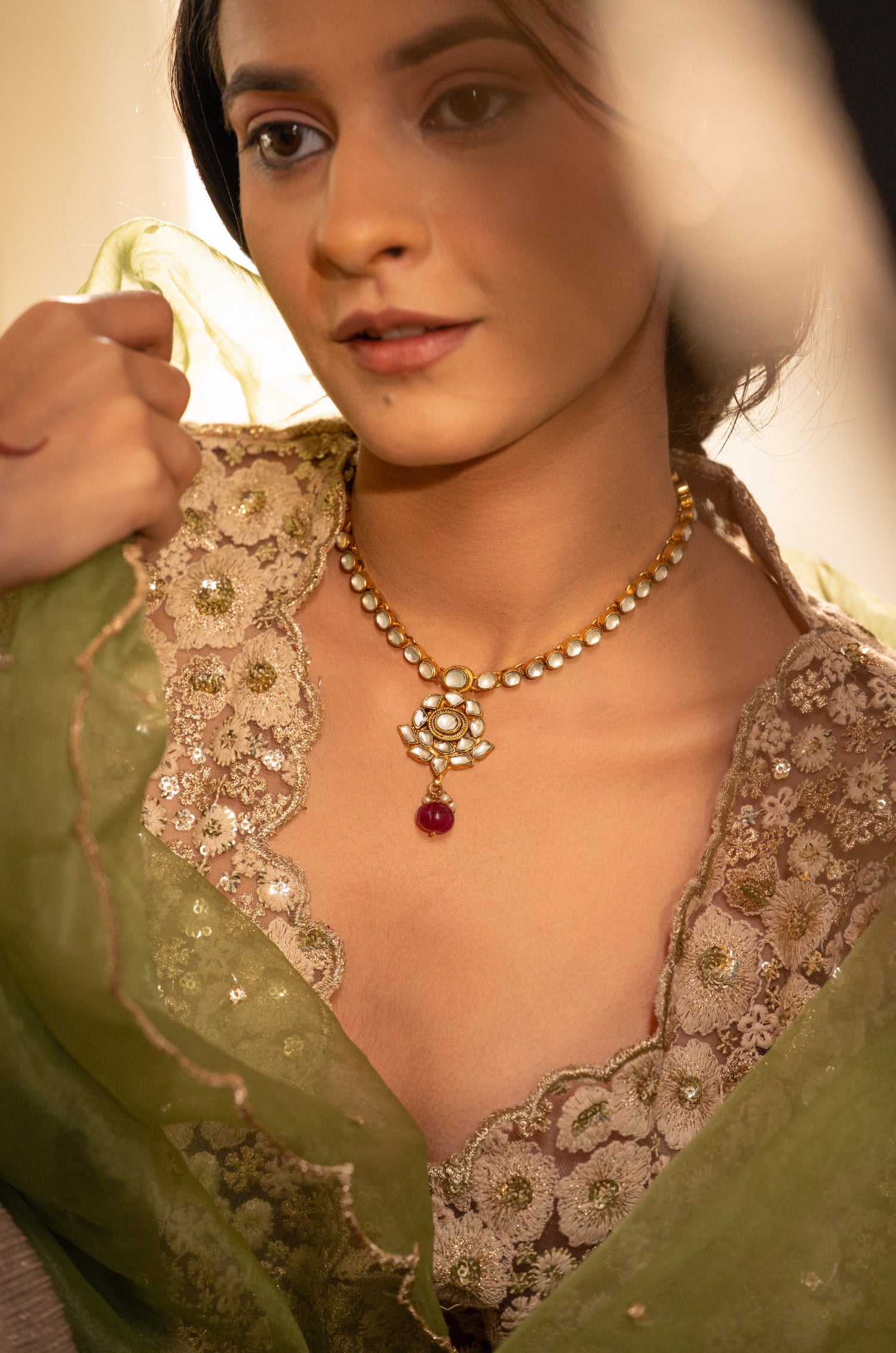 Shivaya Kundan Necklace Set