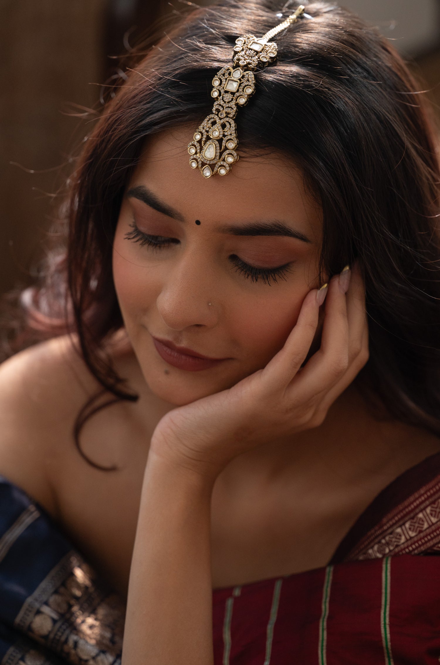 Rishika Polki Maang tikka