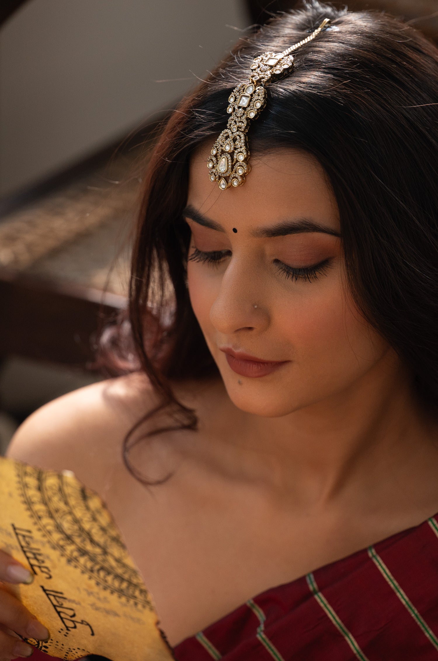 Rishika Polki Maang tikka