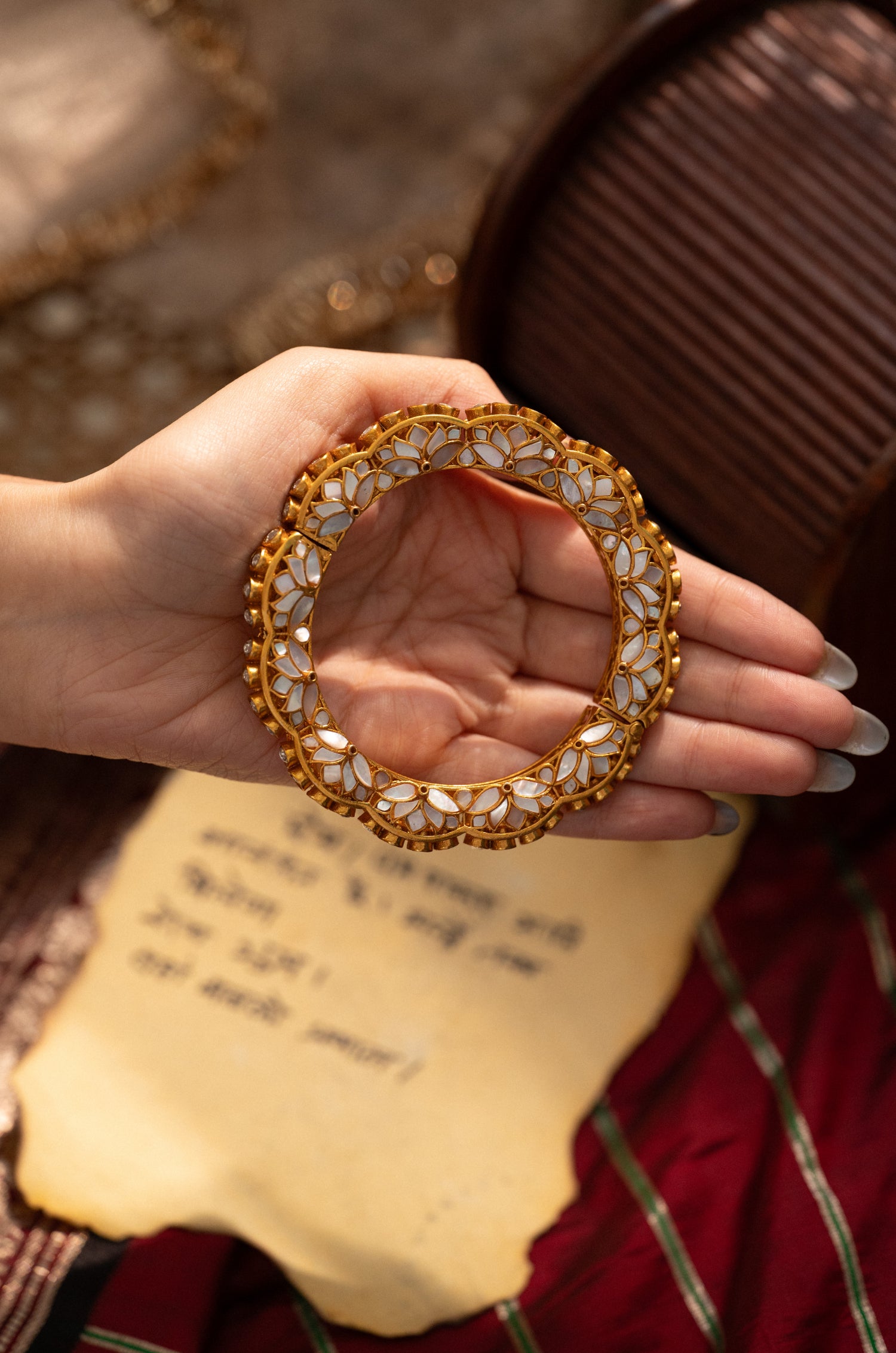 Tarini Mother Of Pearl Bangle