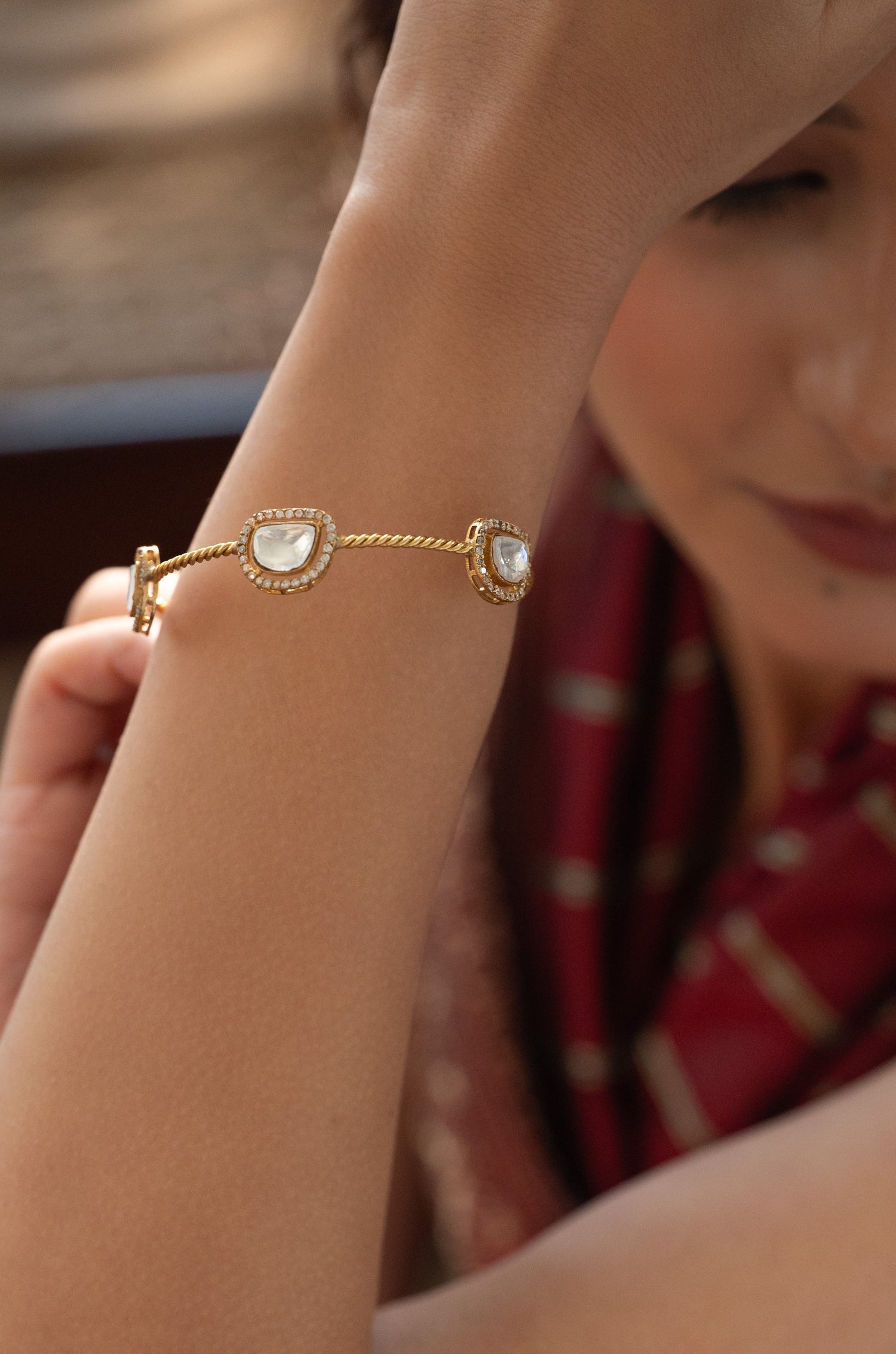 Ashleksha Polki Bangle