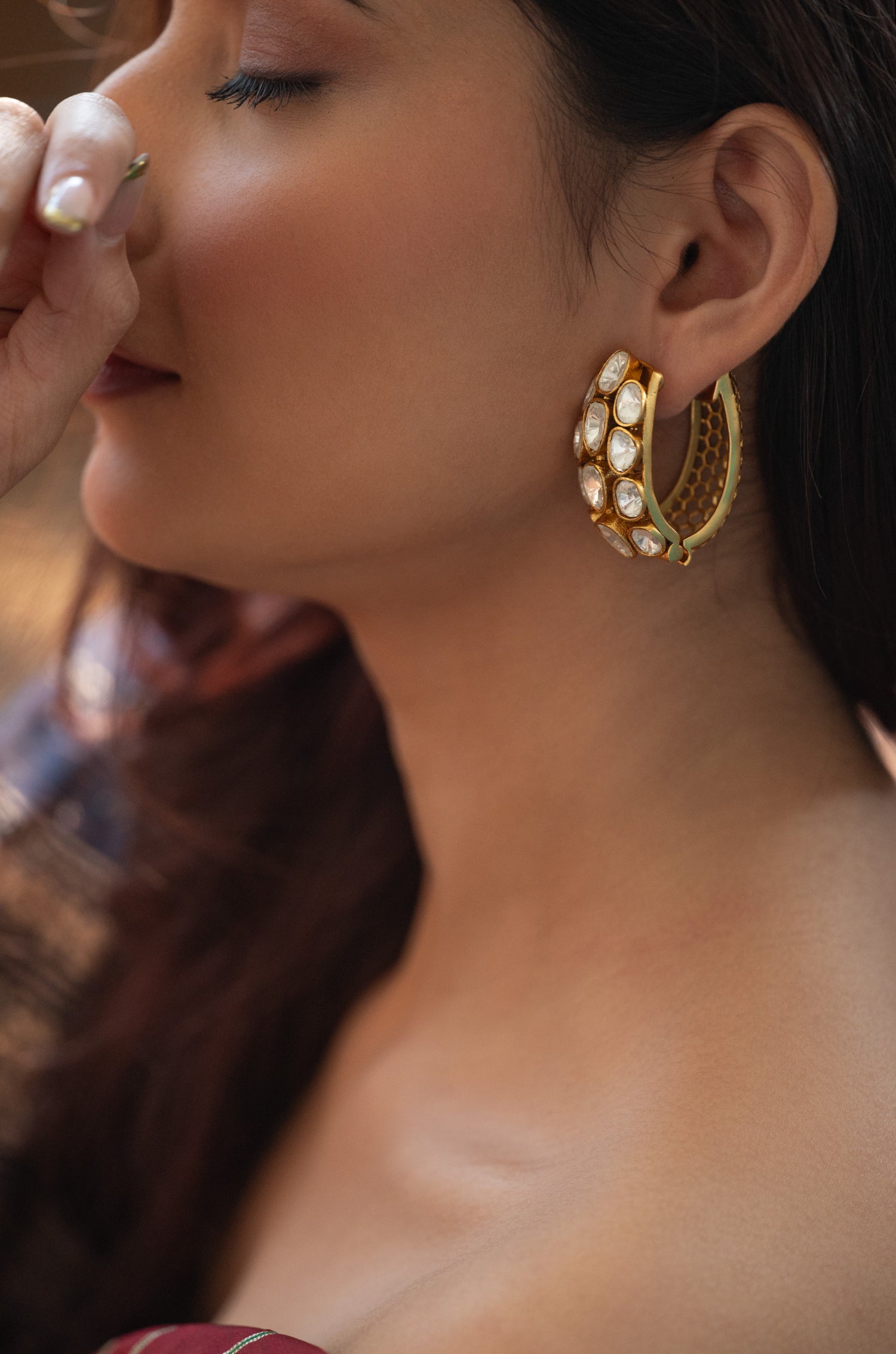 Hemani Polki Earrings