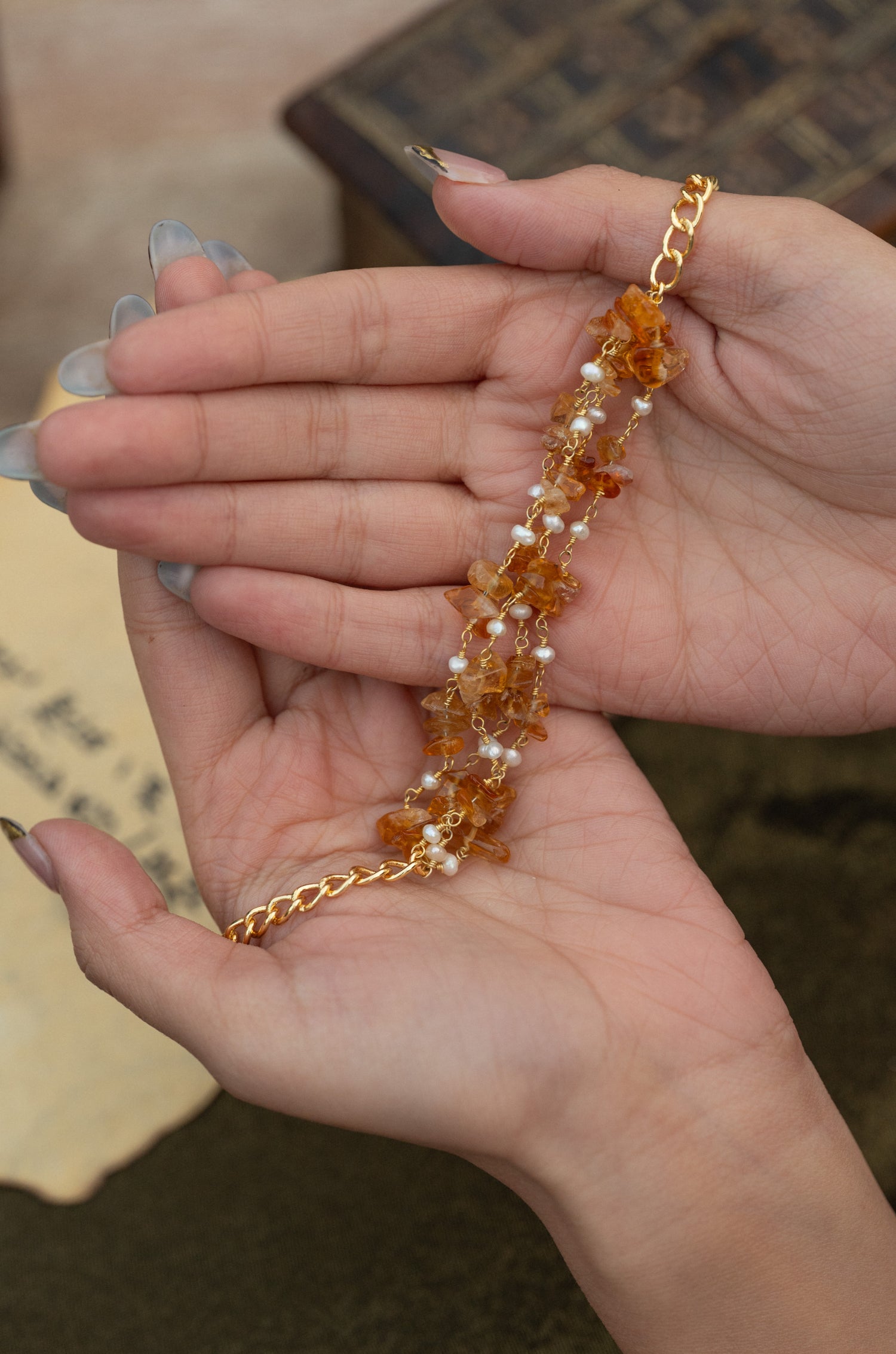 Riya Orange Bracelet