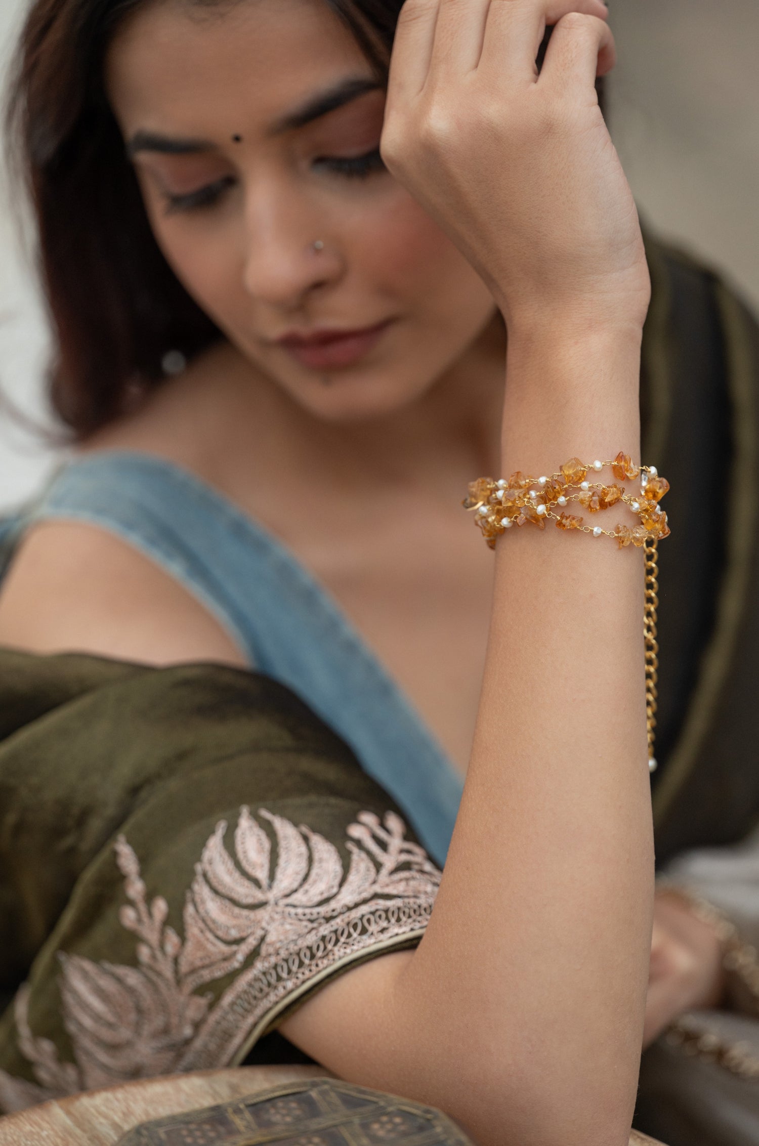 Riya Orange Bracelet