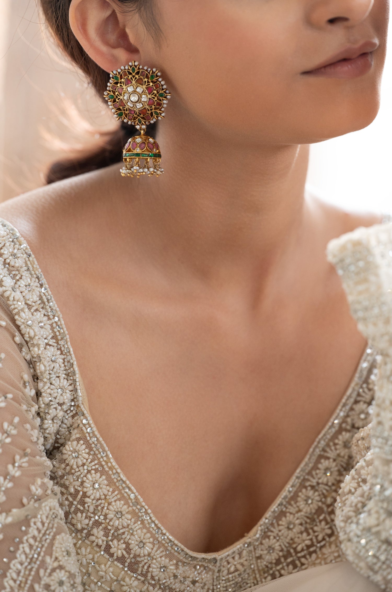 Ruhi Multicolored Fine Silver Earrings