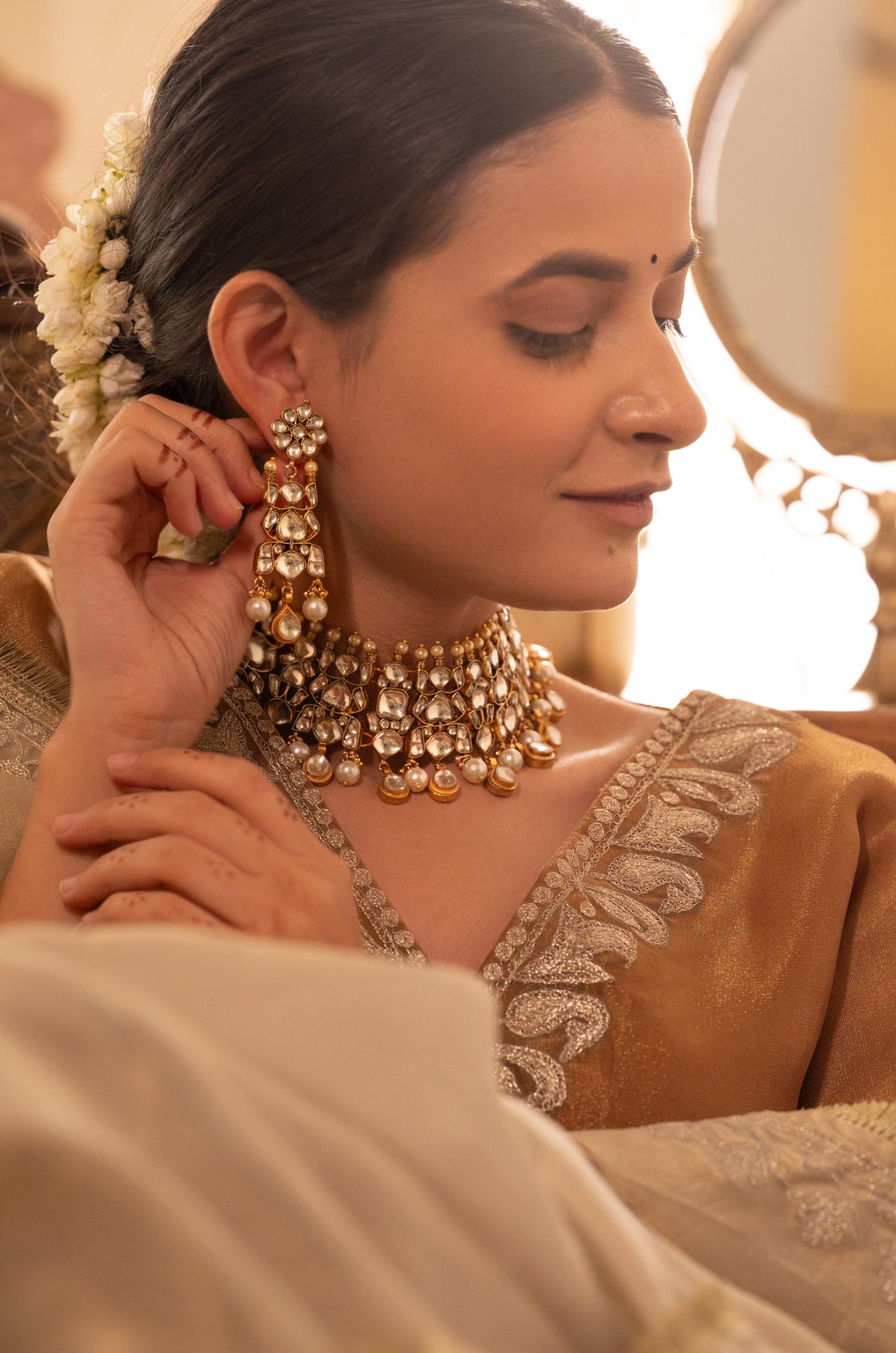 Daksha Kundan Choker Necklace Set