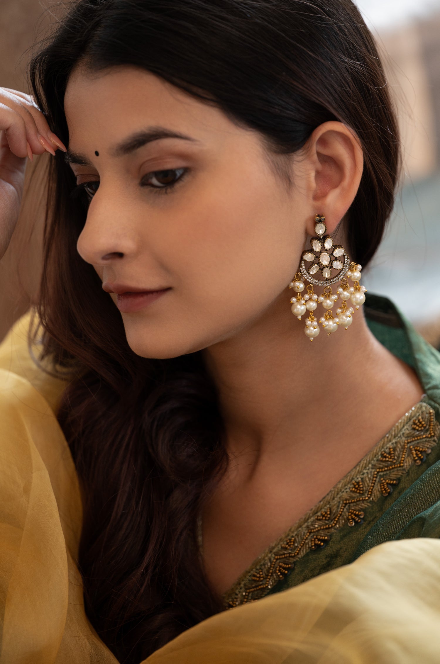 Idika Victoian Polki Earrings