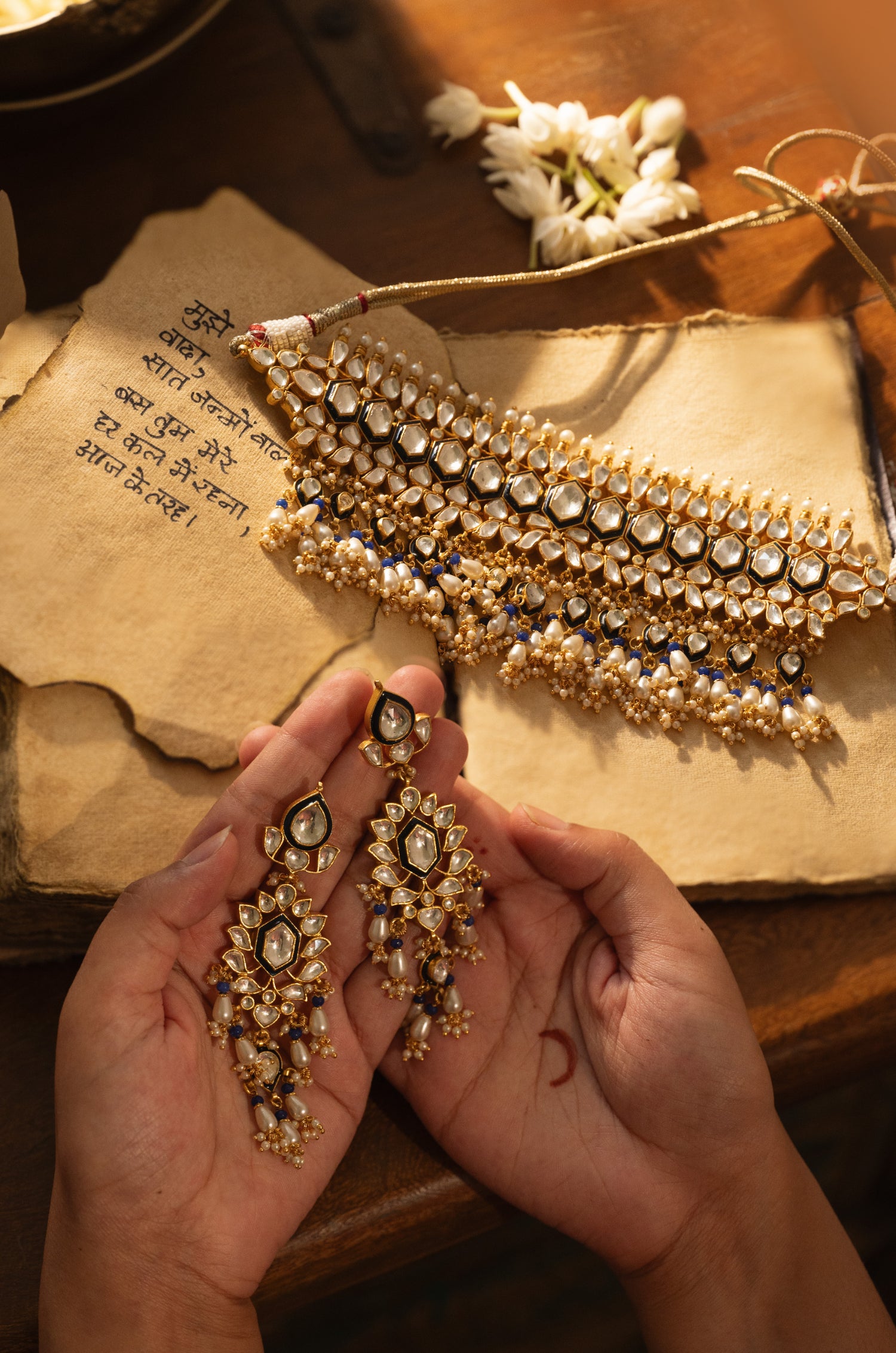 Damini Kundan Necklace Set