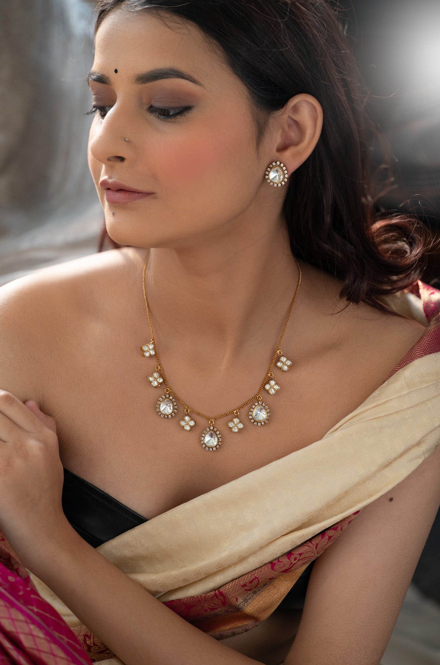 Giva Polki Necklace Set