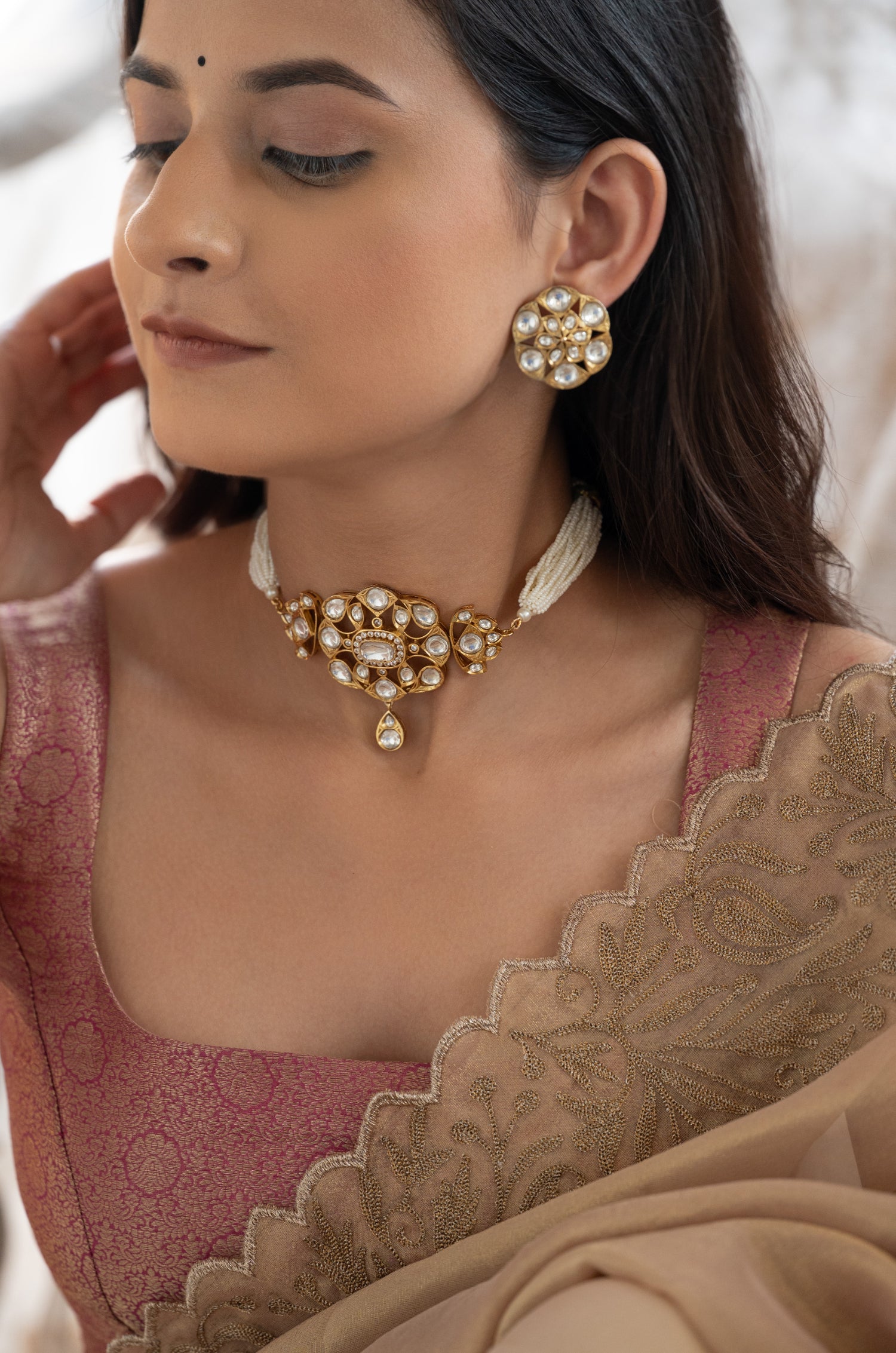 Vihani Polki Necklace Set