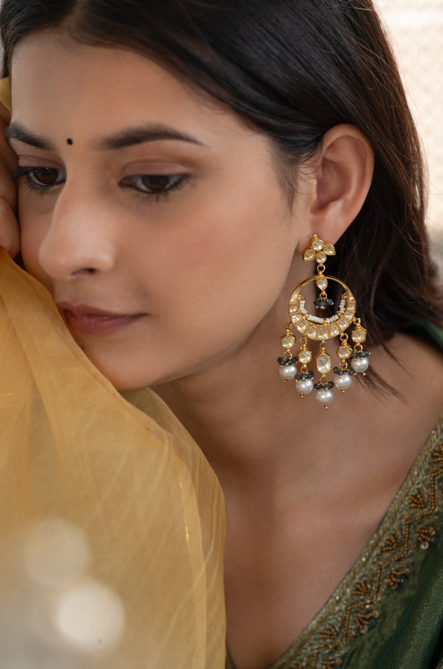 Hansika Kundan Earrings