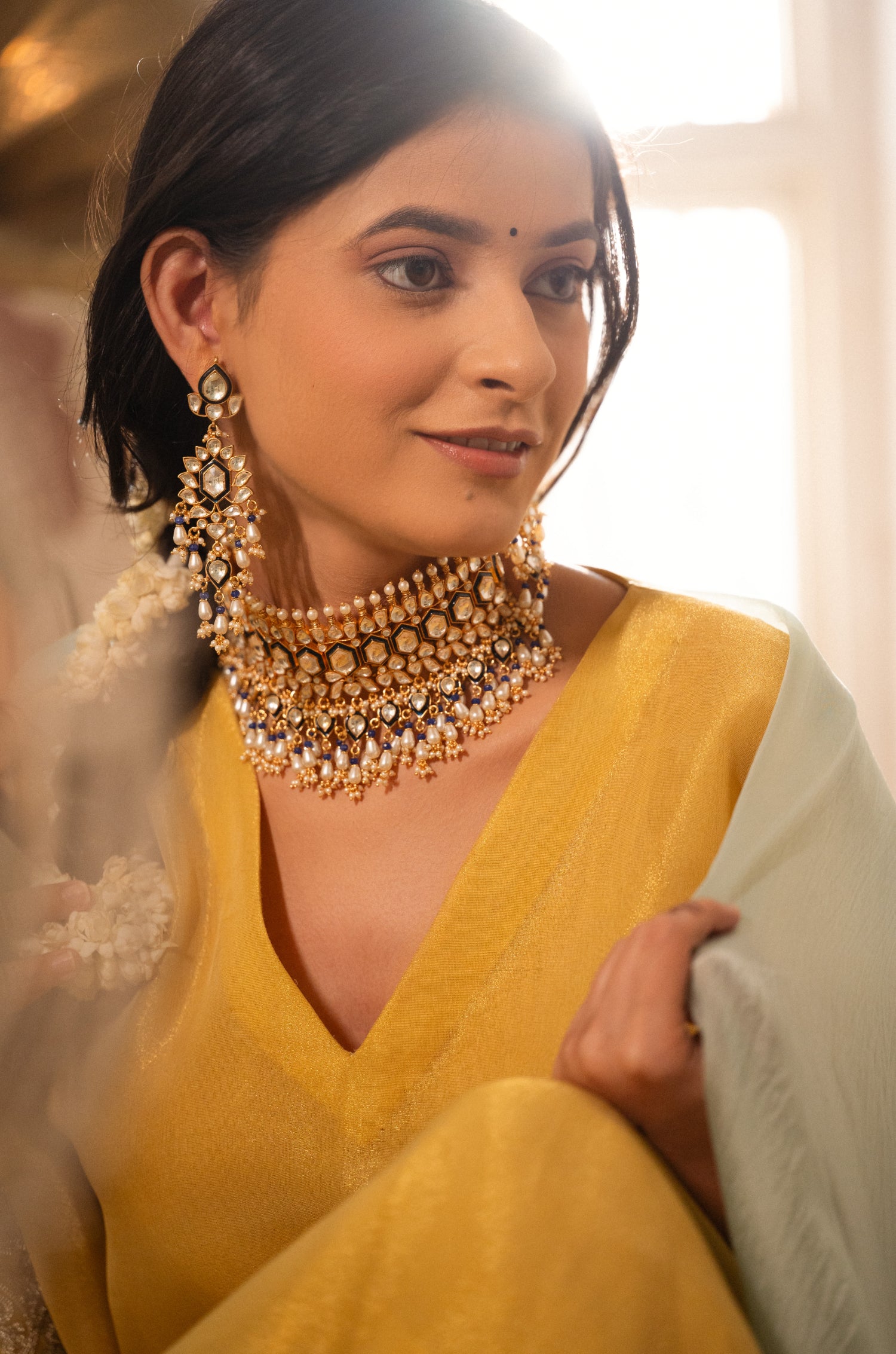 Damini Kundan Necklace Set