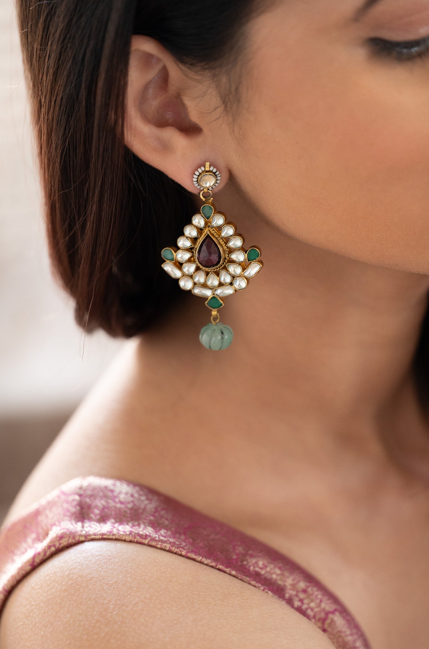 Meher Kundan Earrings