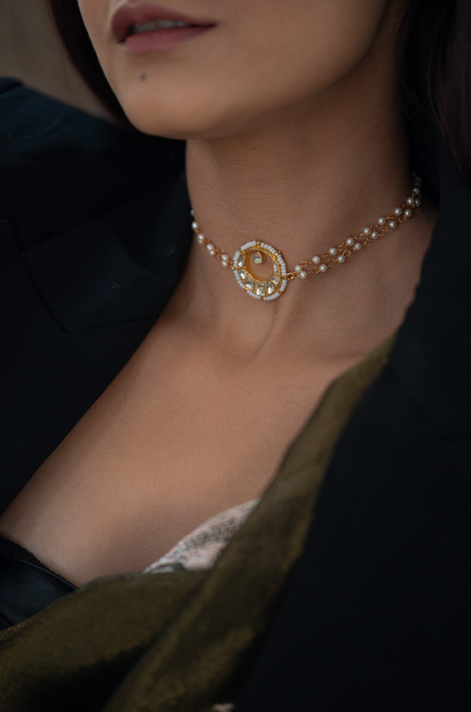 Chand Kundan Choker Necklace