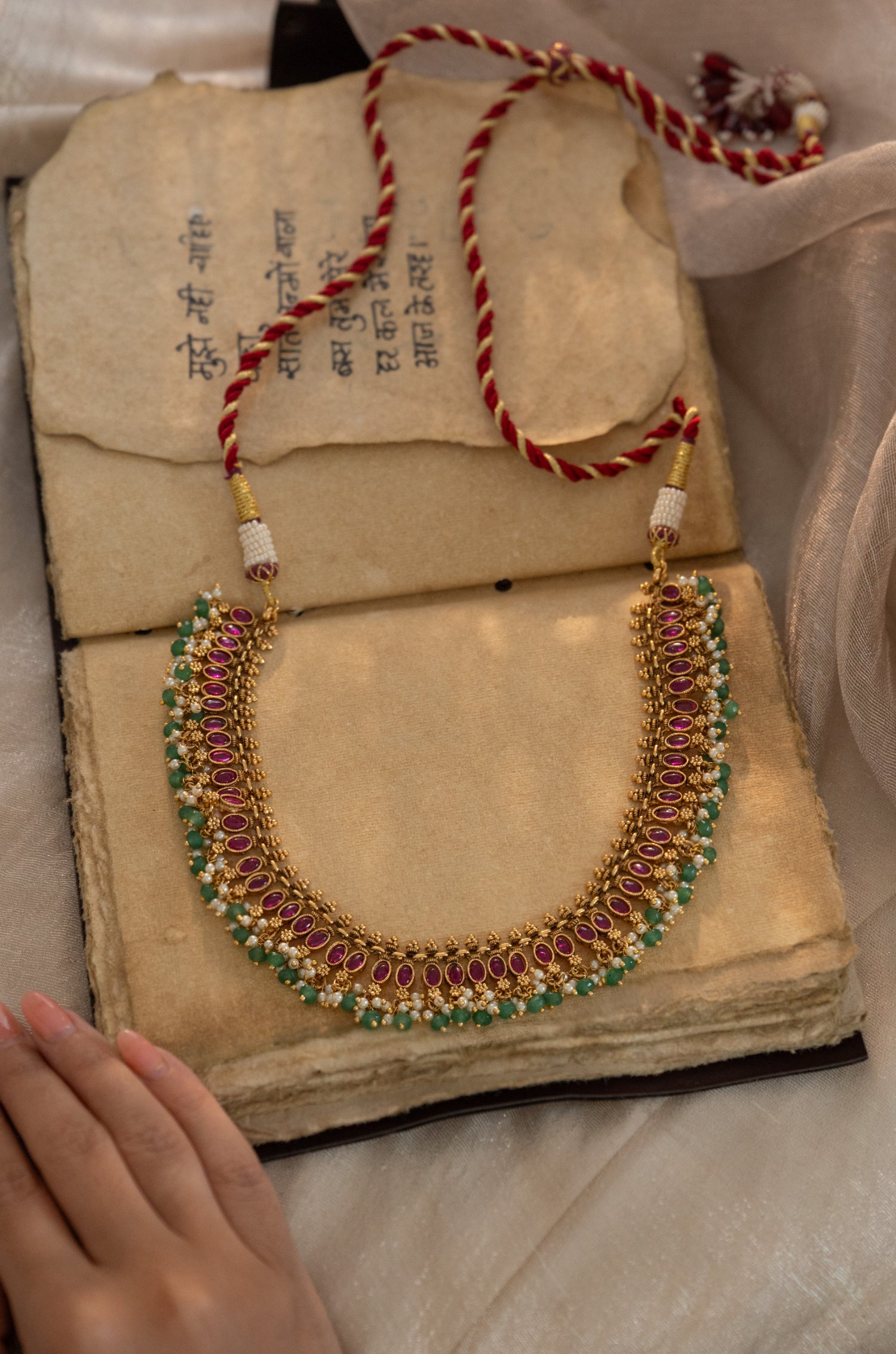 Fiyana Red Temple Choker